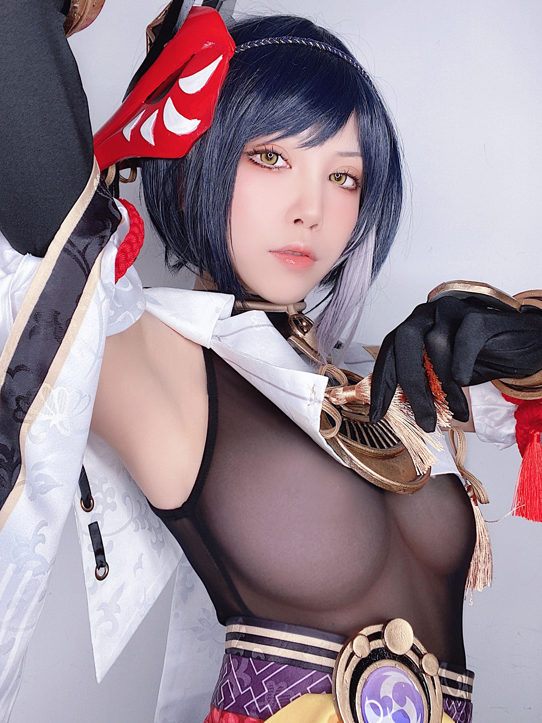 动漫博主水淼aqua – 九条裟罗 自拍 [33P]