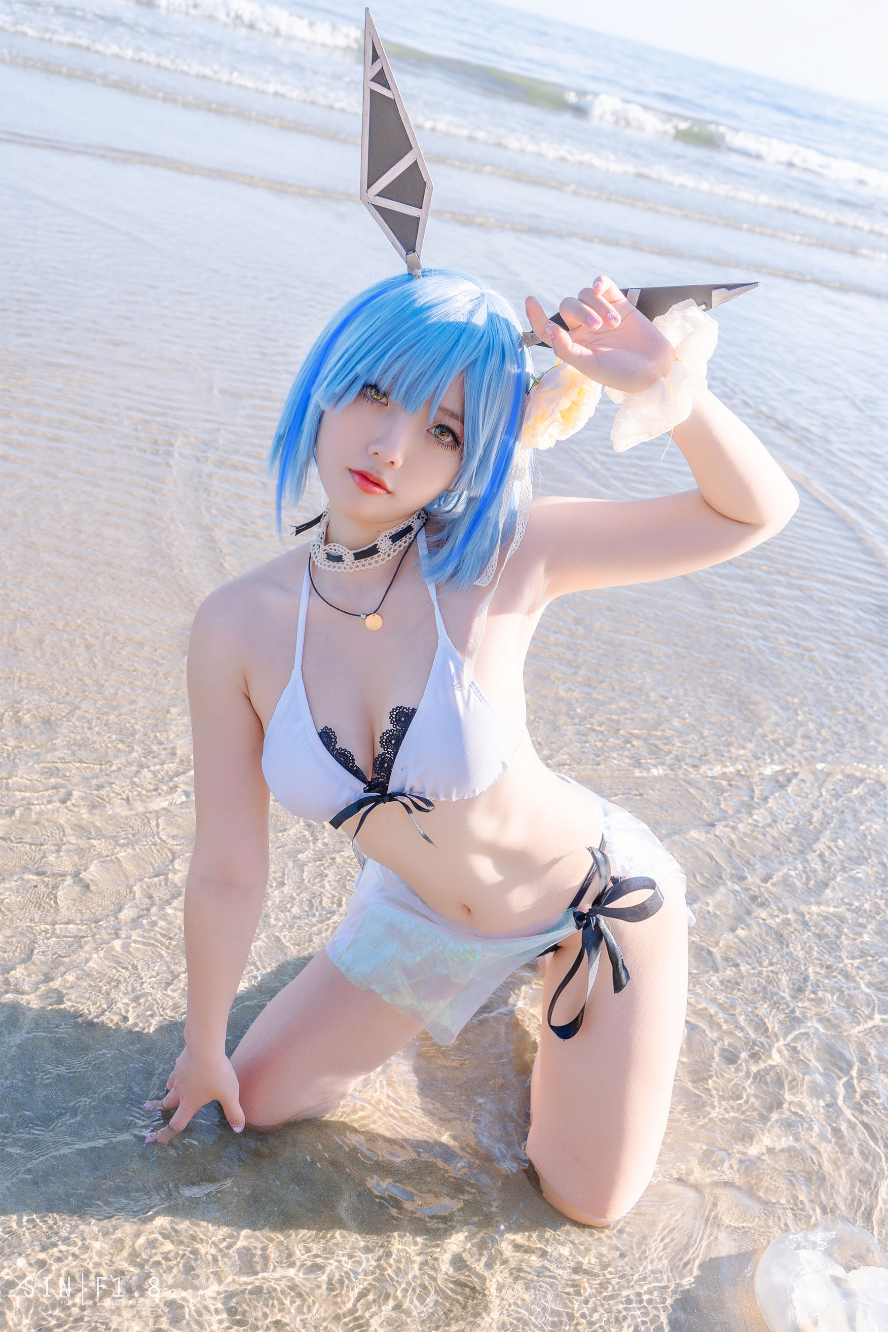 Messie Huang – Gascogne swimsuit [20P] 插图1