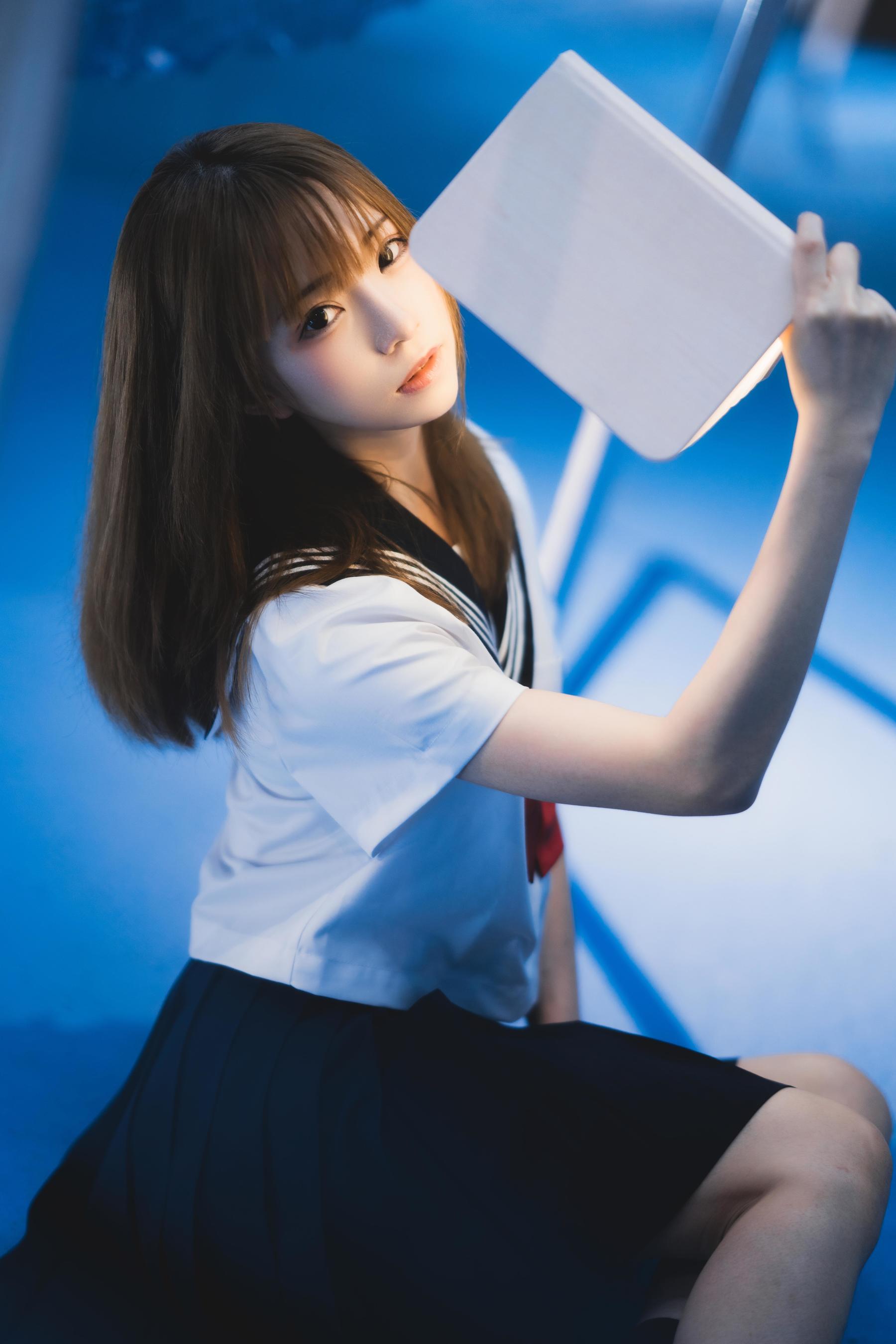 动漫博主Kitaro_绮太郎 – 十分之七的蓝 [25P]