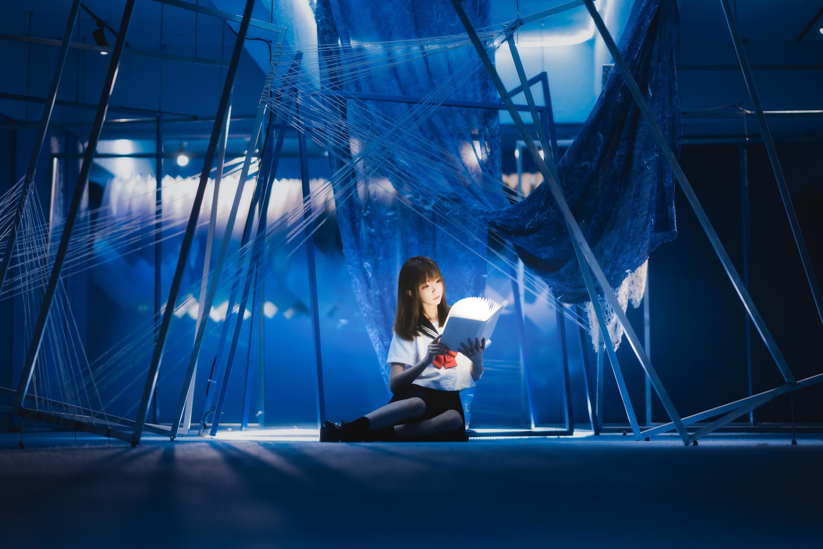 动漫博主Kitaro_绮太郎 – 十分之七的蓝 [25P]