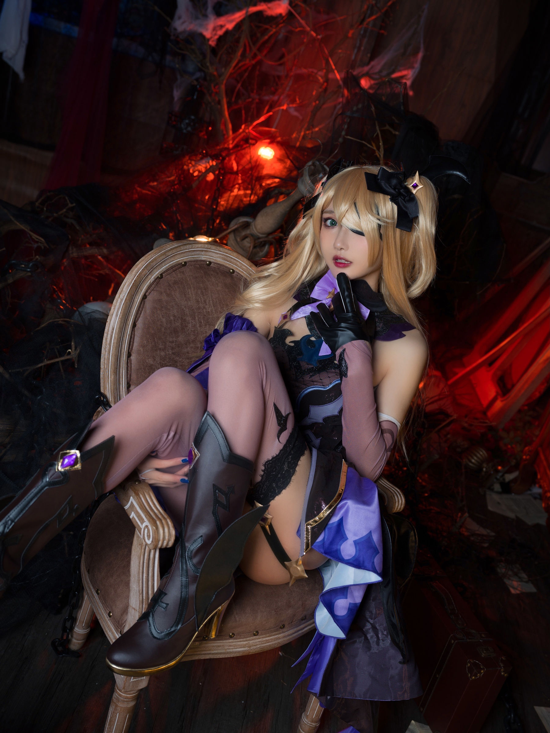 动漫博主阿包也是兔娘 – 原神中二皇女 [53P]