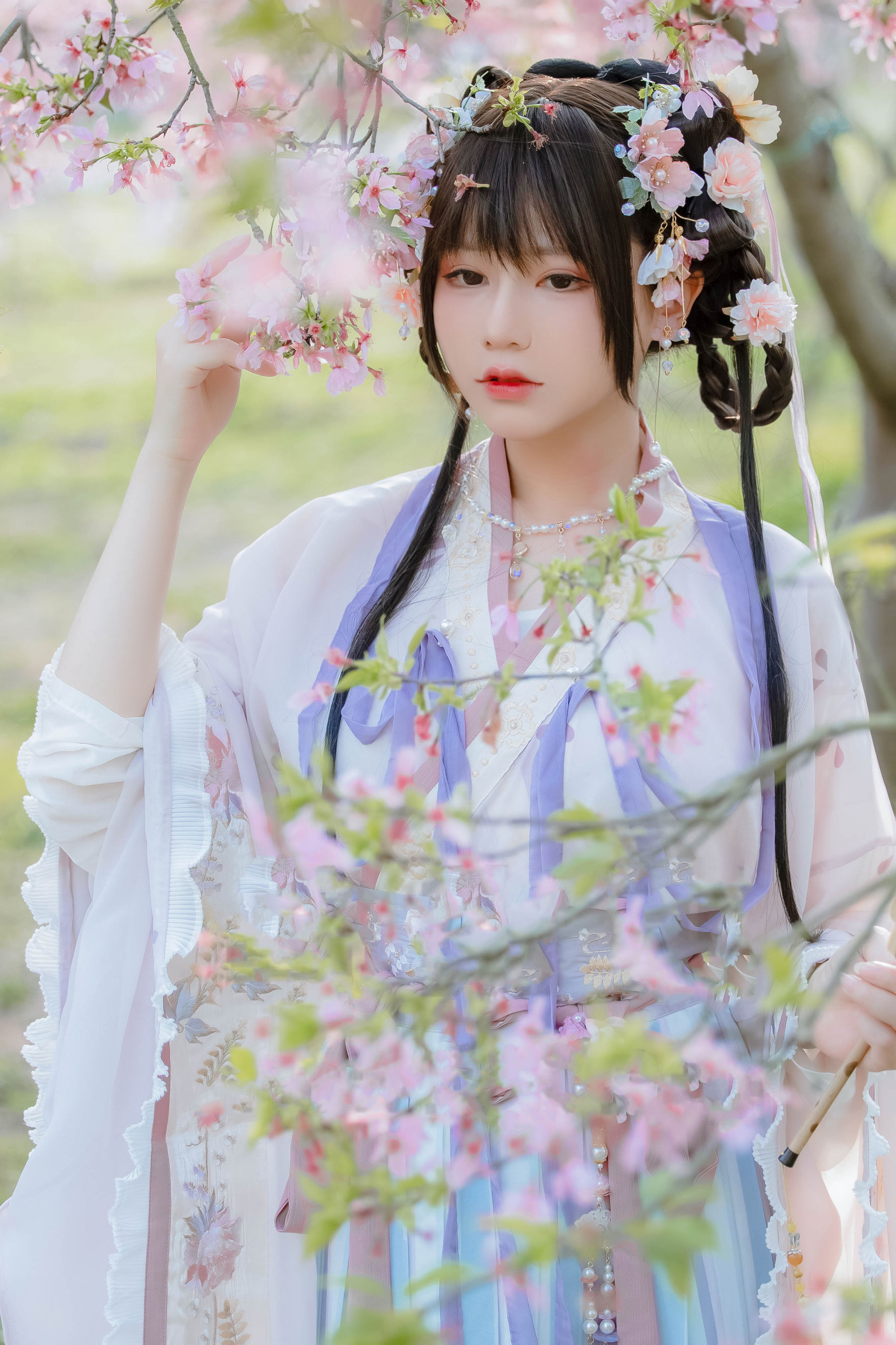 萌妹子Nyako喵子 – 樱花汉服 花神祈愿 [52P]