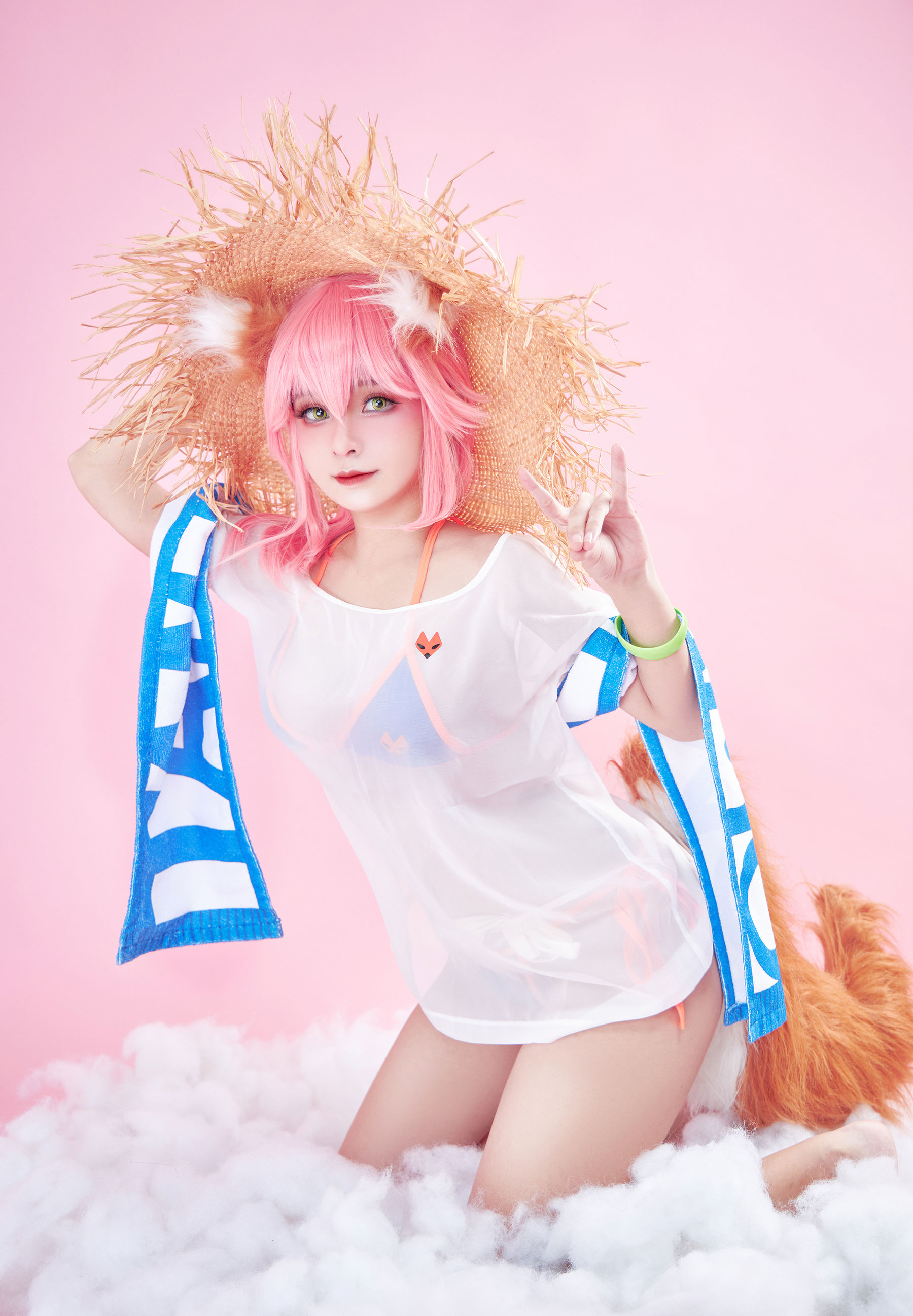 [Cosplay写真] Azami福利 – Tamamo Lancer [26P]