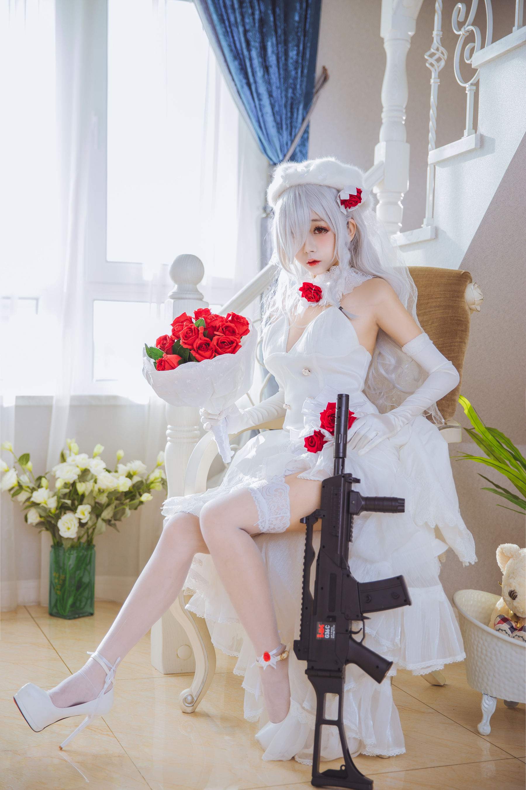 Cosplay日奈娇 g36c 礼服 [40P]