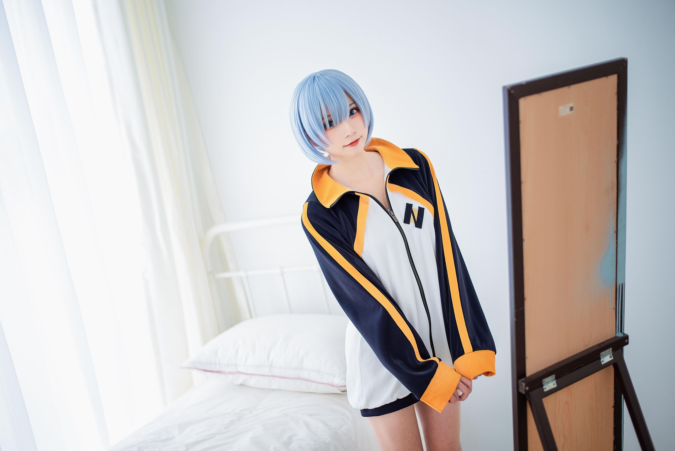 动漫博主Kitaro_绮太郎 – 蕾姆运动服 [18P]