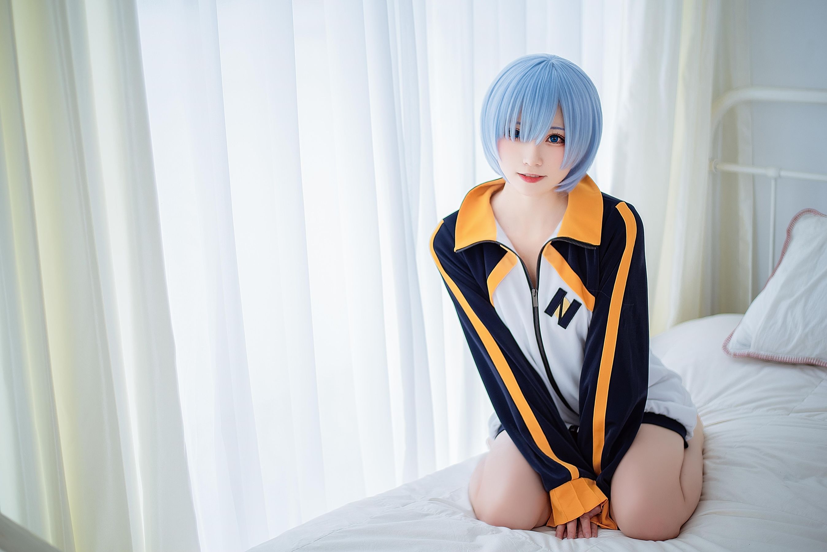 动漫博主Kitaro_绮太郎 – 蕾姆运动服 [18P]