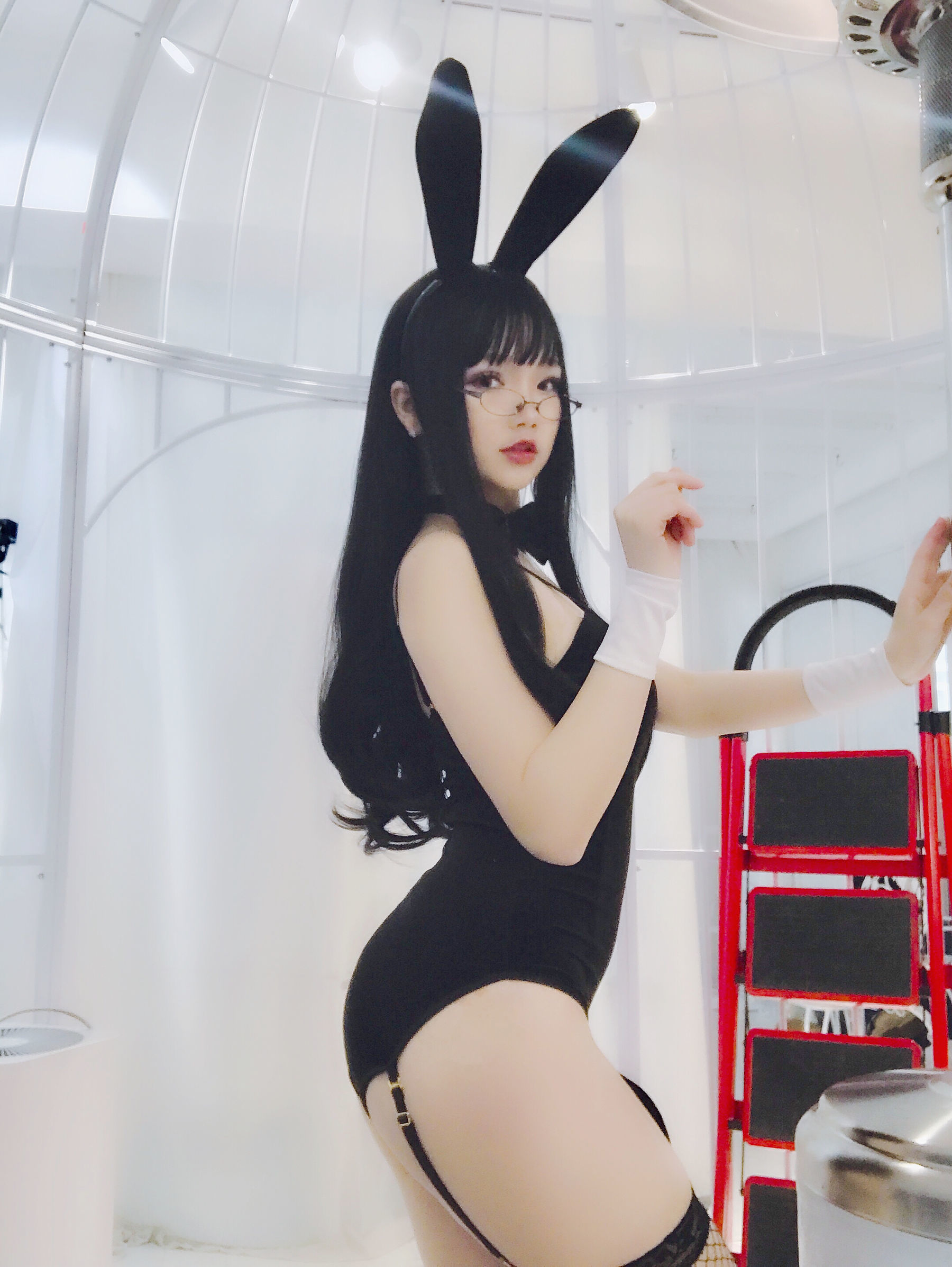 动漫博主雪晴Astra 眼镜兔子扮演 [24P]