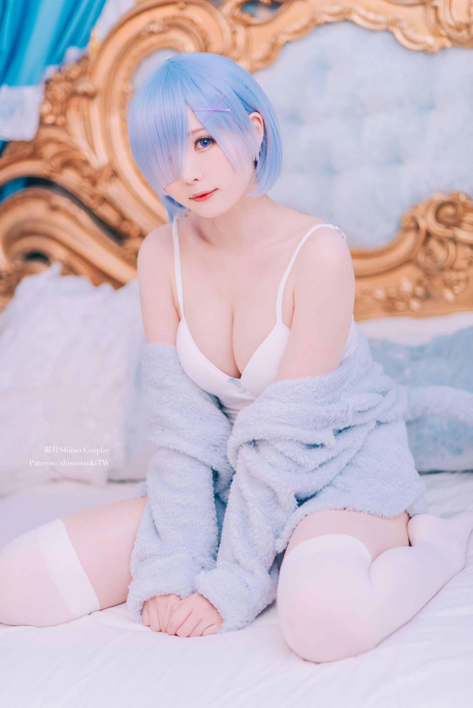 微博妹纸霜月shimo – 雷姆猫咪装 [16P]