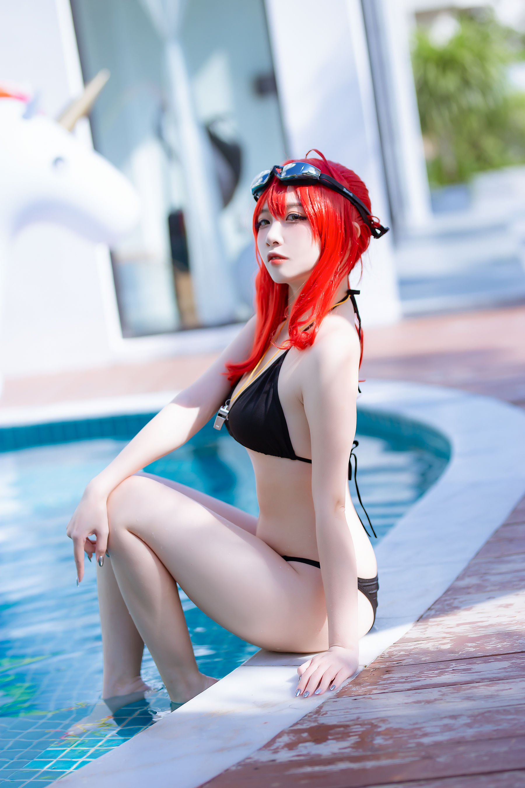 人气Coser二佐Nisa – 碧蓝航线 扎拉泳装 [14P]