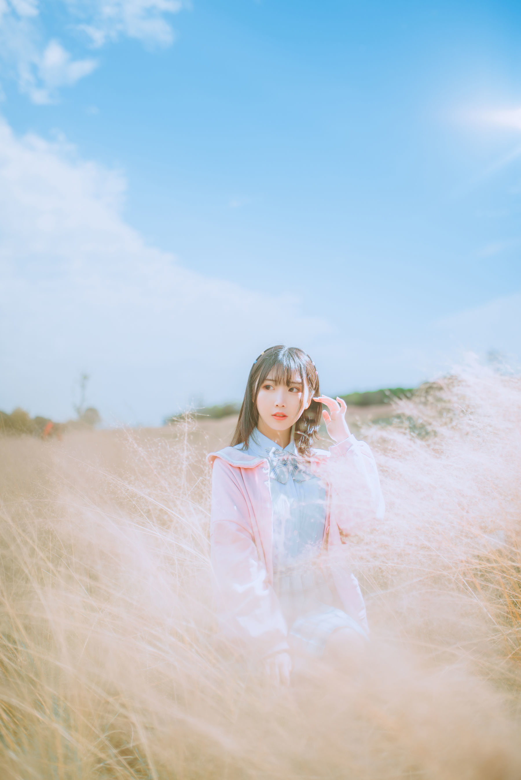 可爱人气Coser面饼仙儿 粉黛草JK [19P]