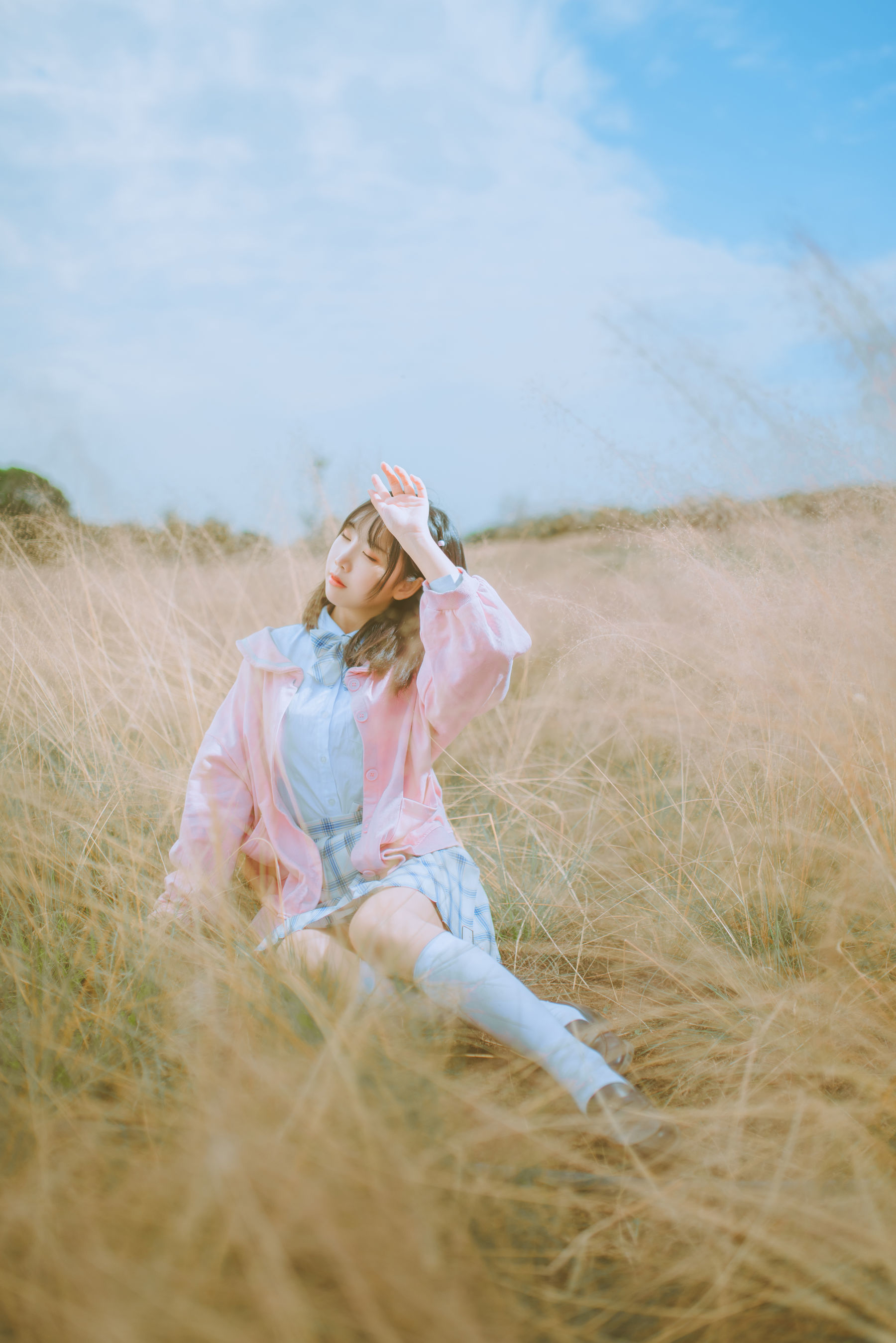 可爱人气Coser面饼仙儿 粉黛草JK [19P]