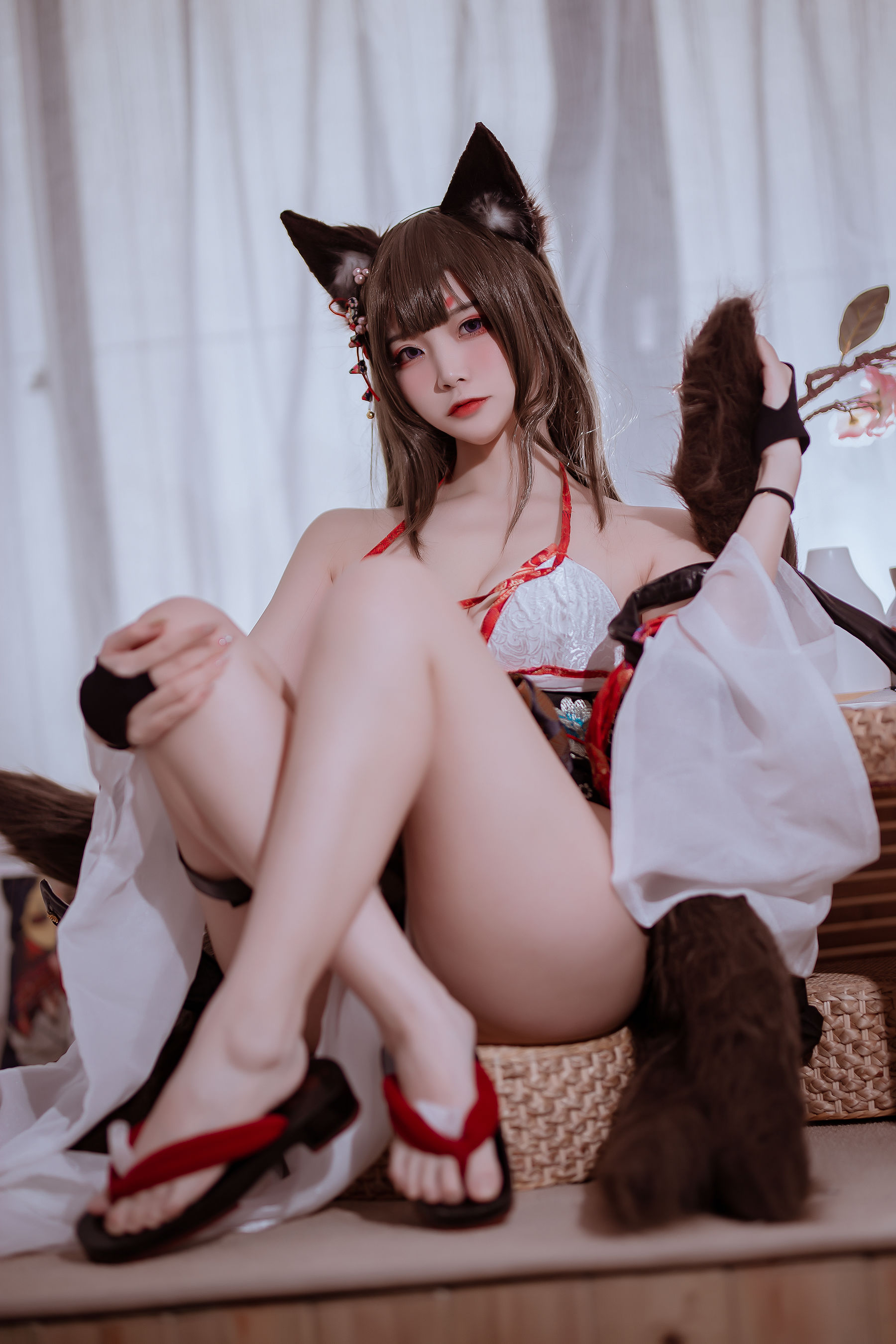 人气Coser二佐Nisa – 碧蓝 天城泳装 [16P]