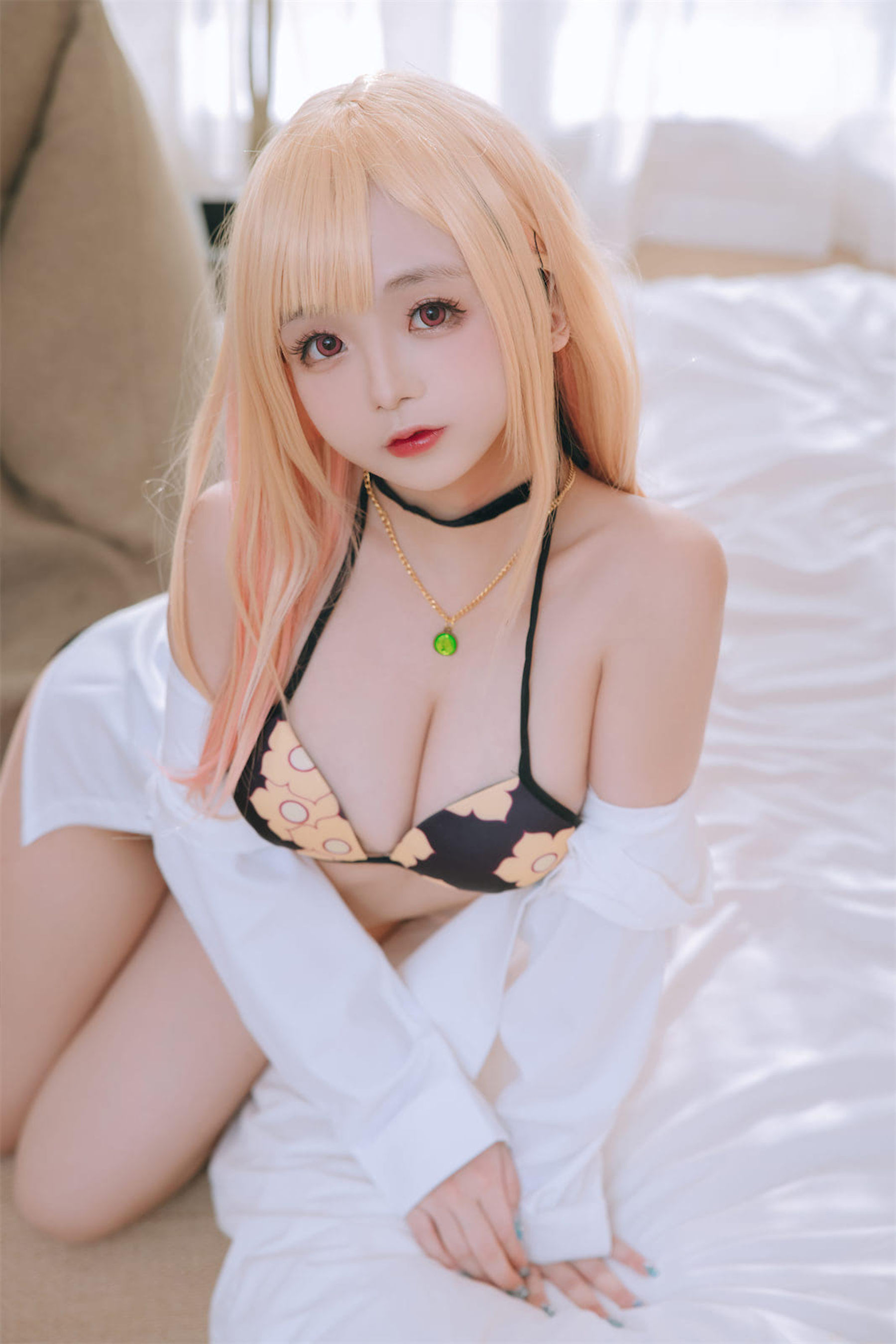 Cosplay日奈娇 – 更衣人偶喜多川海梦泳装 [62P]