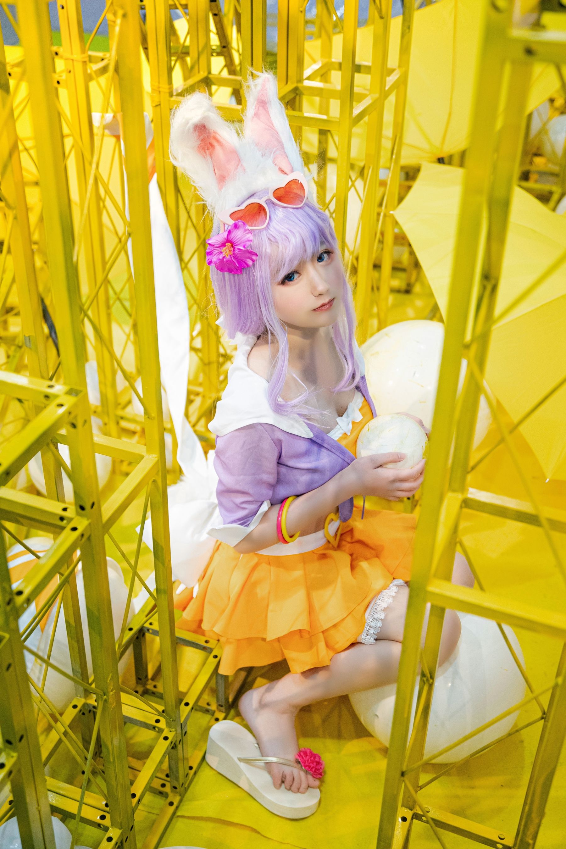 [Cosplay写真] 动漫博主弦音sic – 王者荣耀 公孙离蜜橘之夏 [9P] 插图1