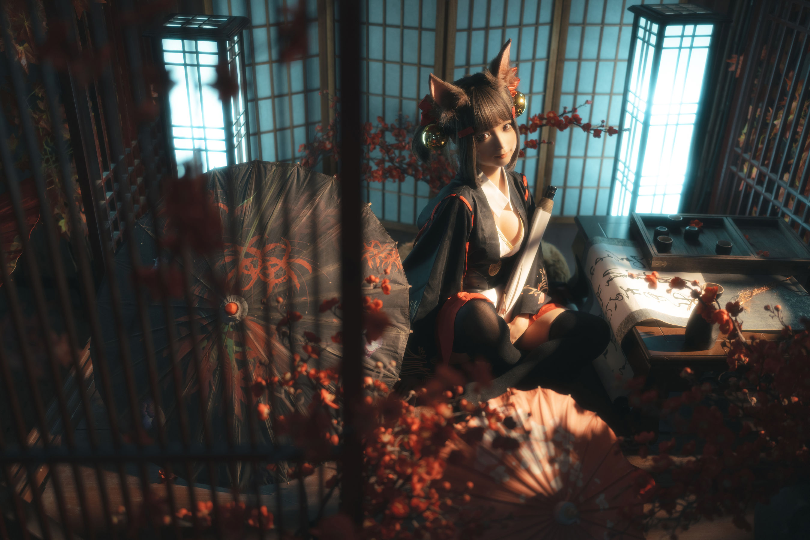 动漫博主蠢沫沫 – 小赤城 [52P]