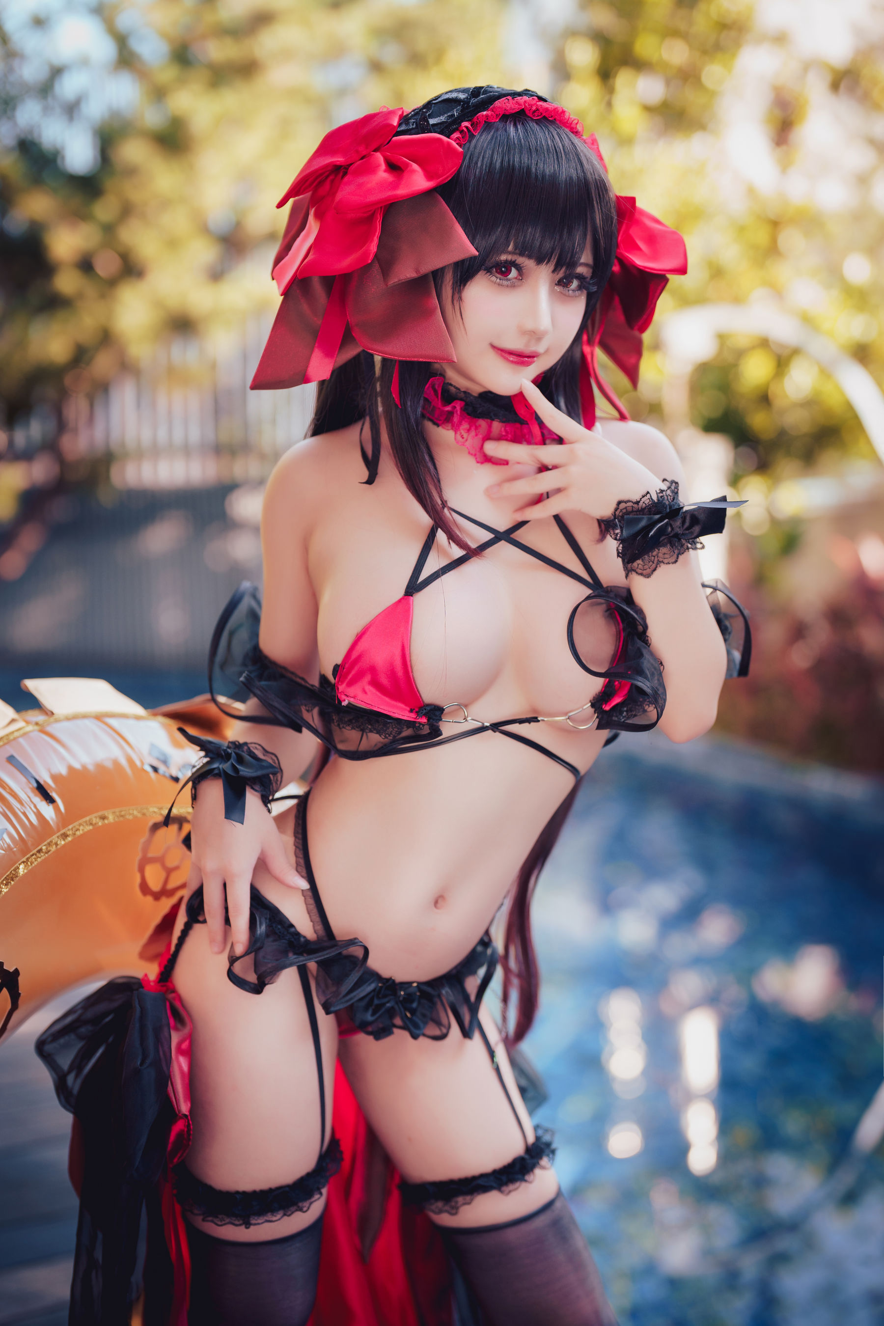 沖田凜花Rinka – Kurumi Tokisaki Swimsuit [29P] 插图1