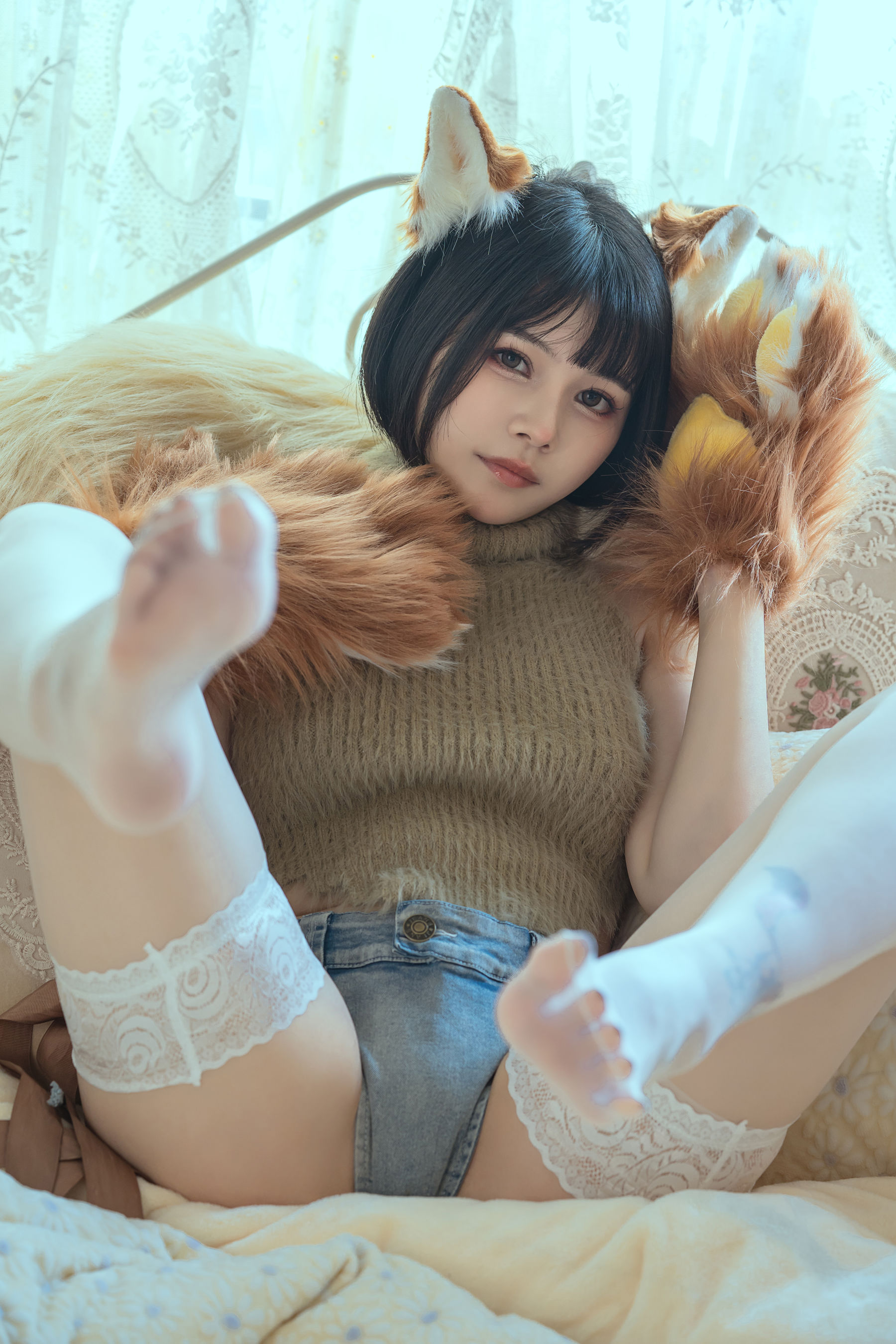 七月喵子 – 幻想兽娘集日食 牙牙 [25P]