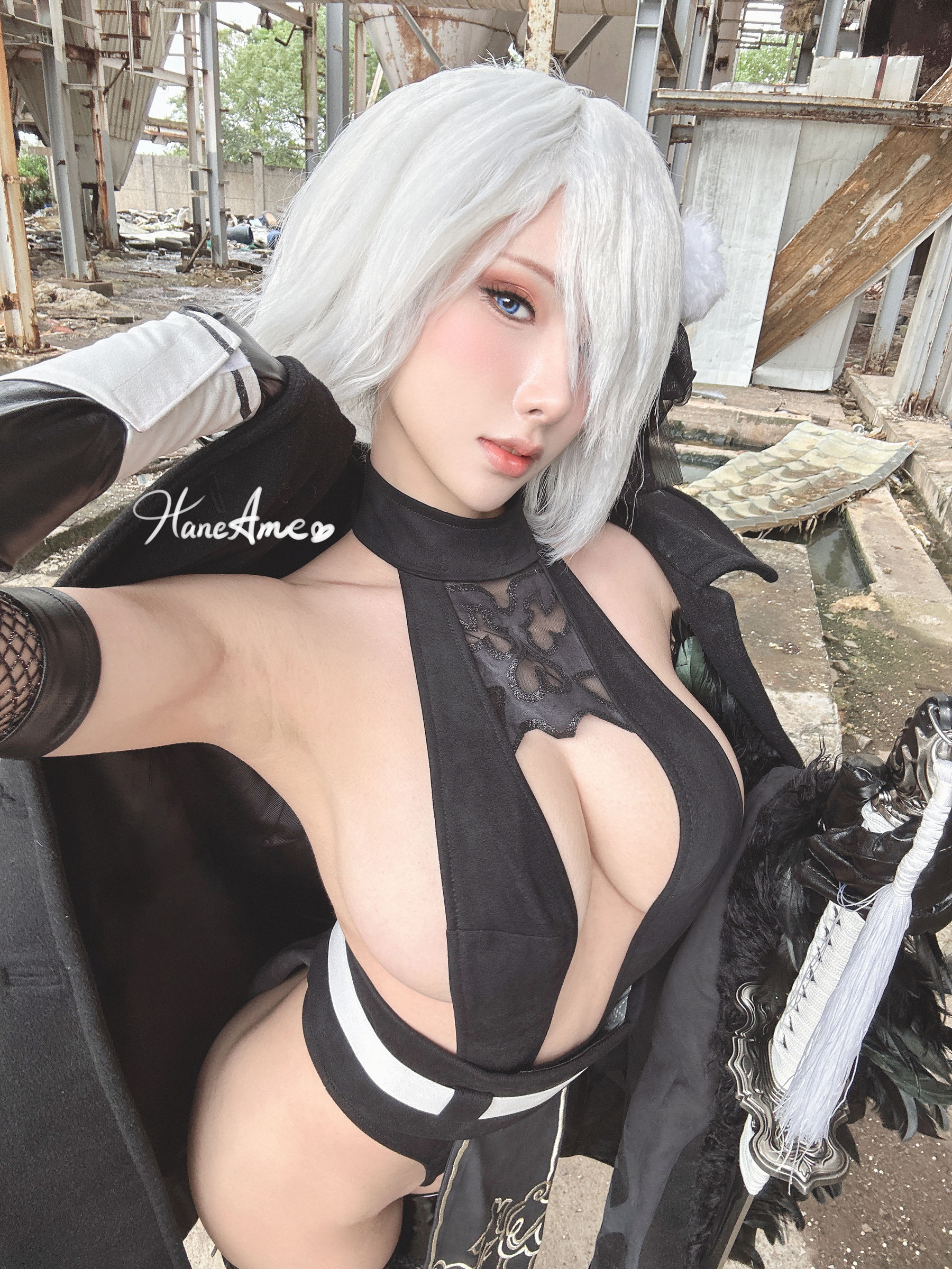 Hane Ame 雨波写真 – Nier 2BSelfie [45P]