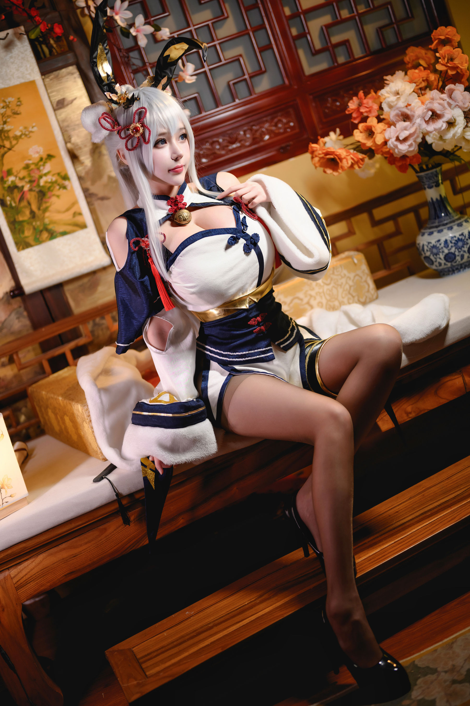 凛子酱 – 旗袍兔兔 [21P]