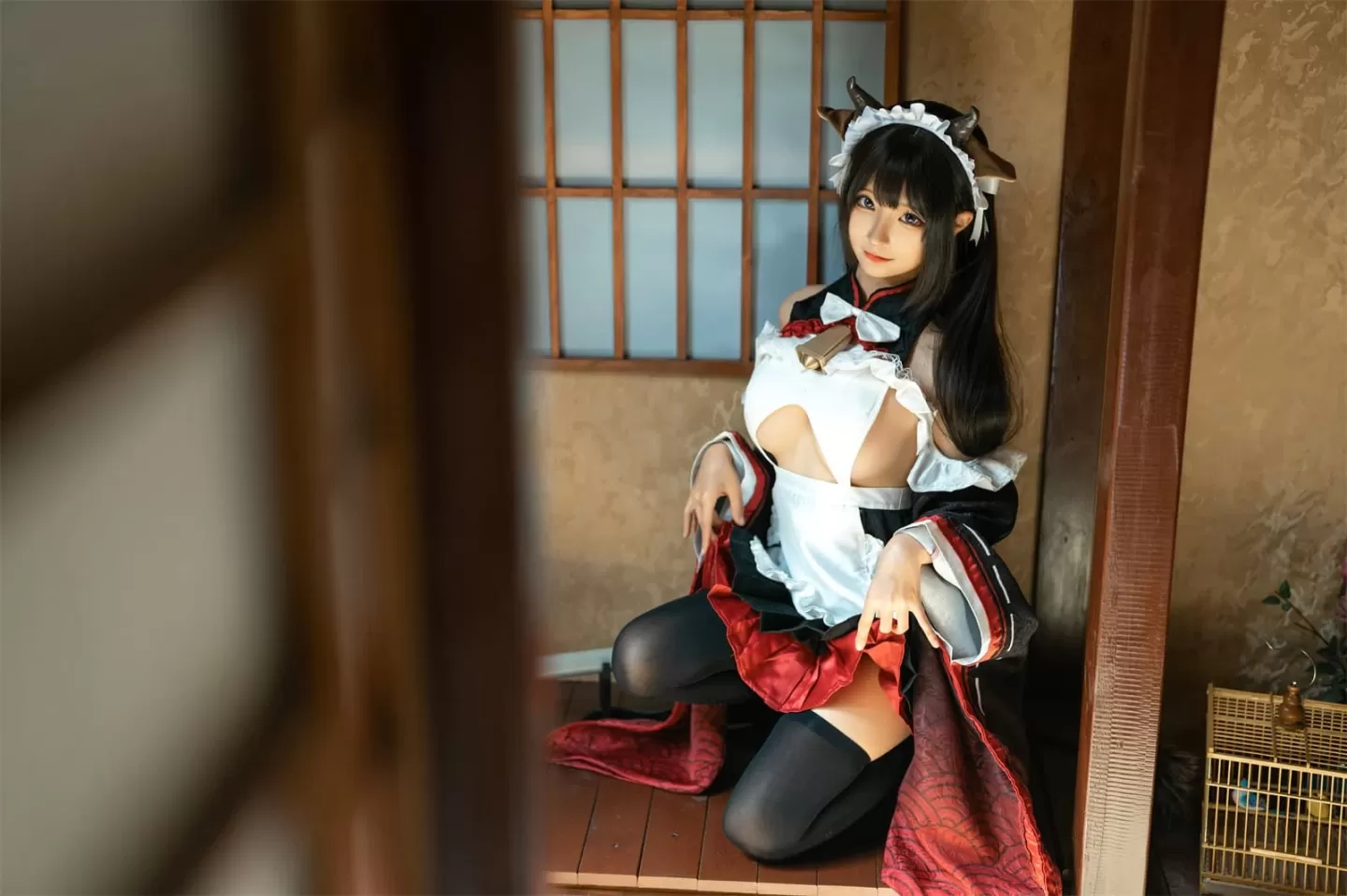 蠢沫沫 – 甘雨-猫猫-牛牛女仆 [52P]