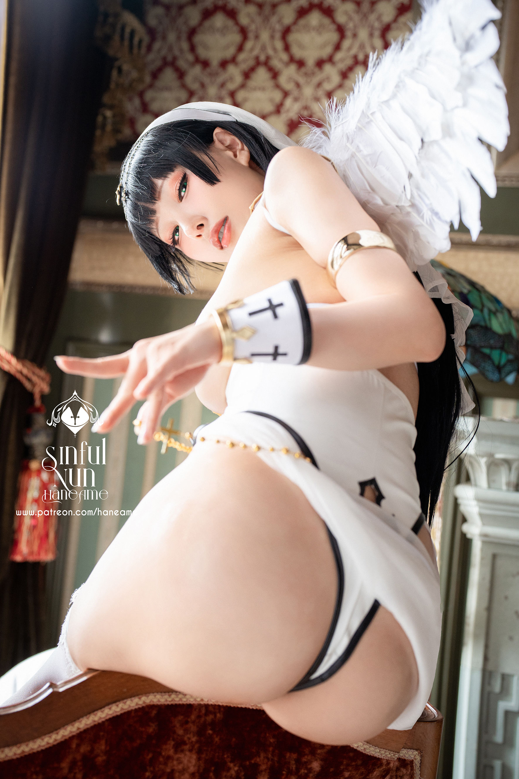 Hane Ame 雨波写真 – Original Sinful Nun Angel [34P]