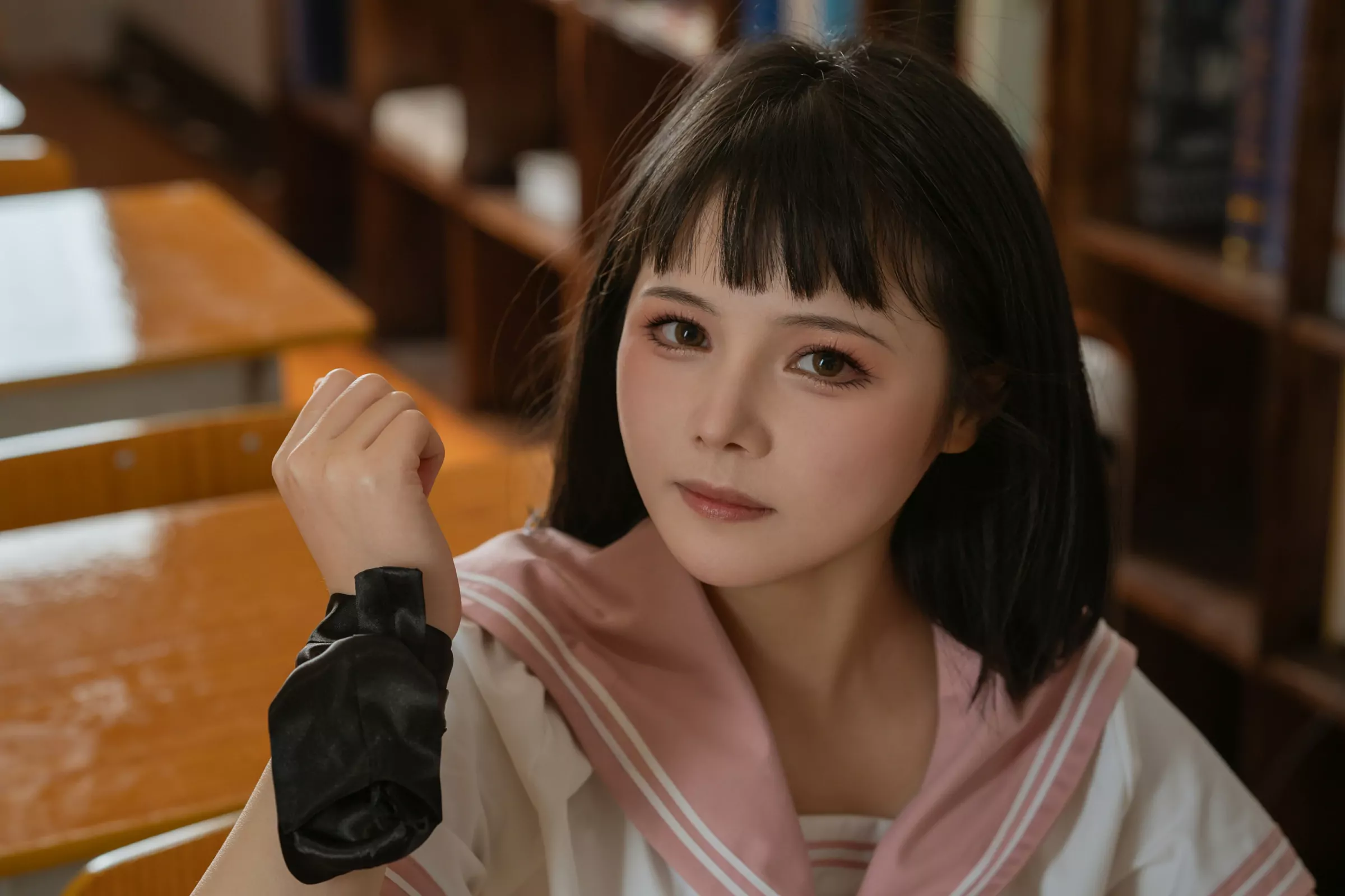 奈汐酱nice & 七月喵子 – 放学后的补习 [72P]