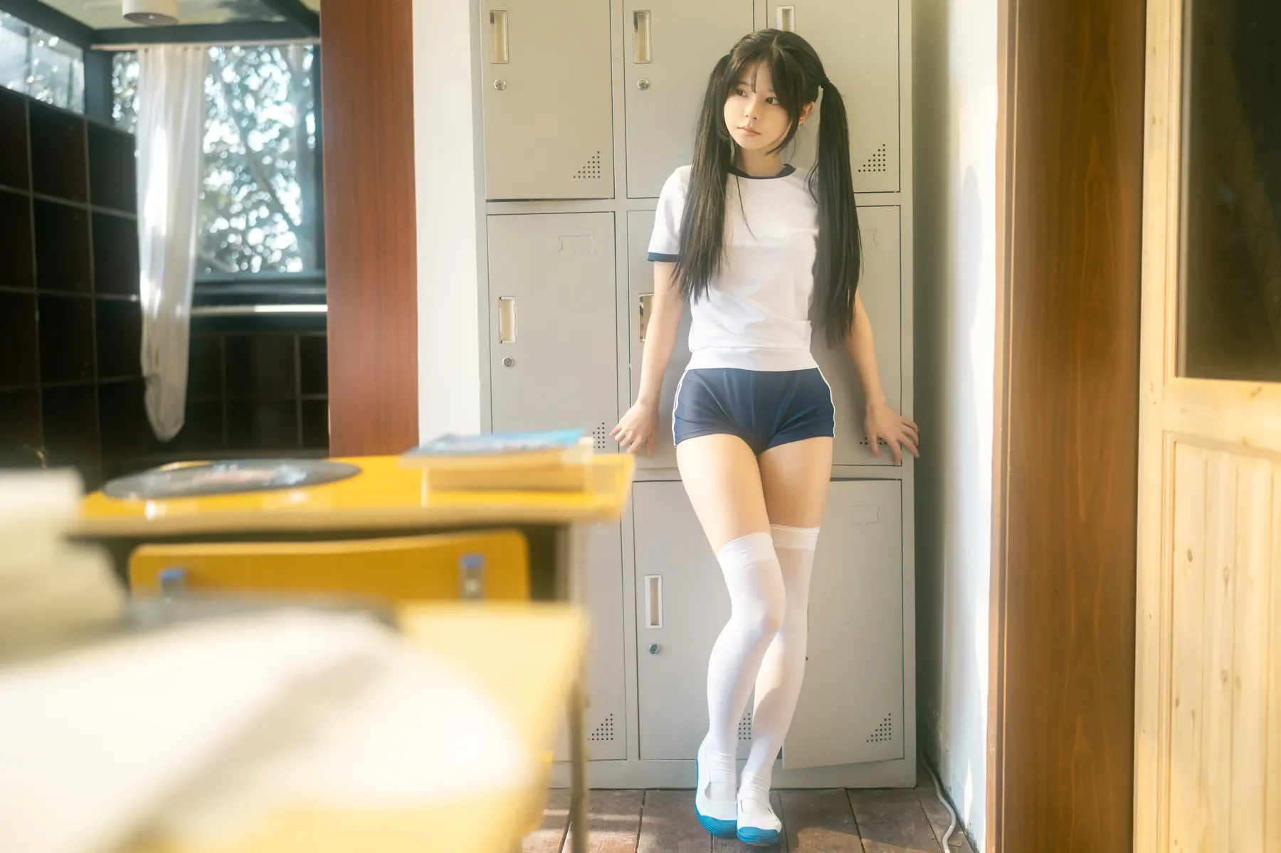 rua阮阮 – 春の更衣室-体操服 [47P]