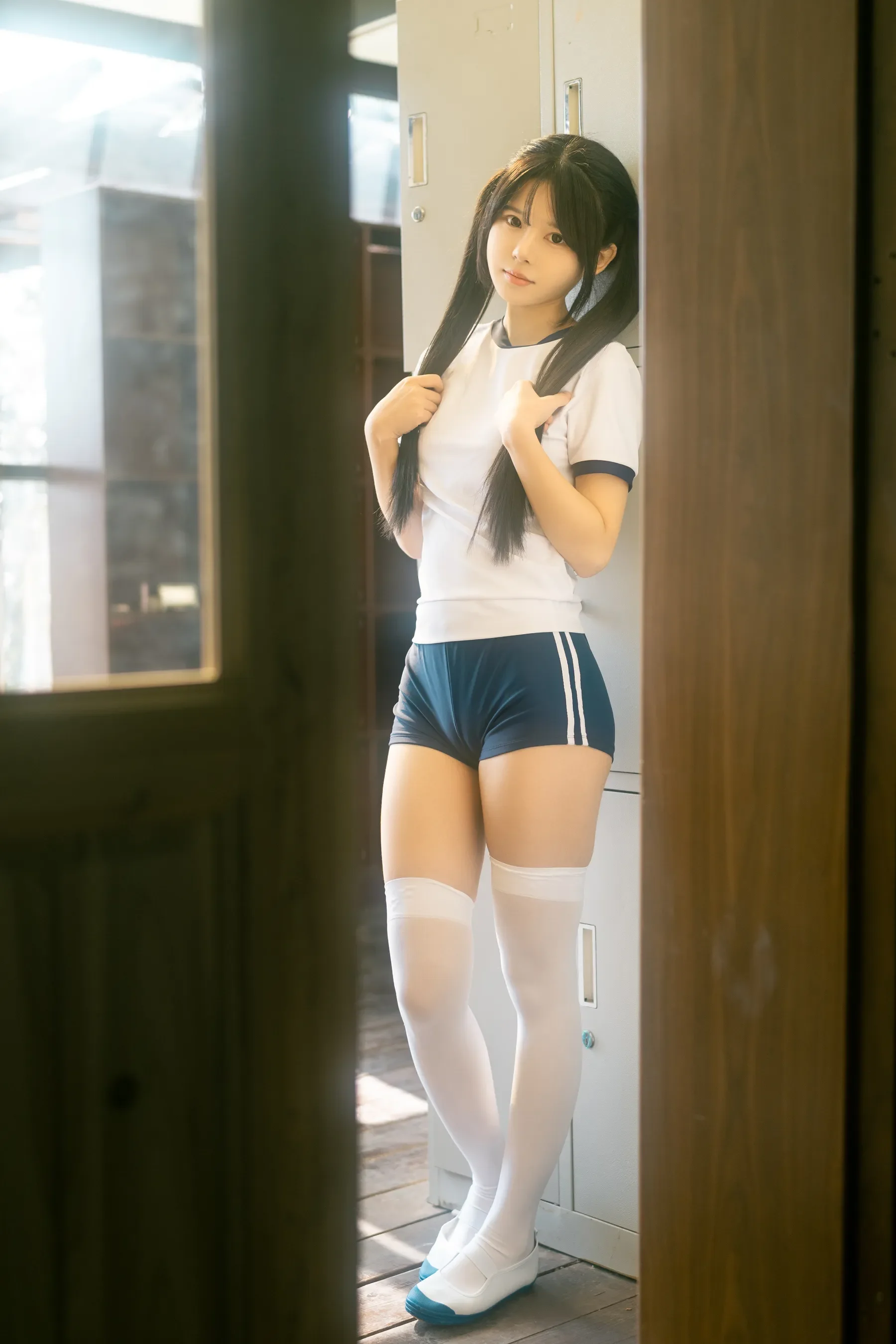 rua阮阮 – 春の更衣室-体操服 [47P]