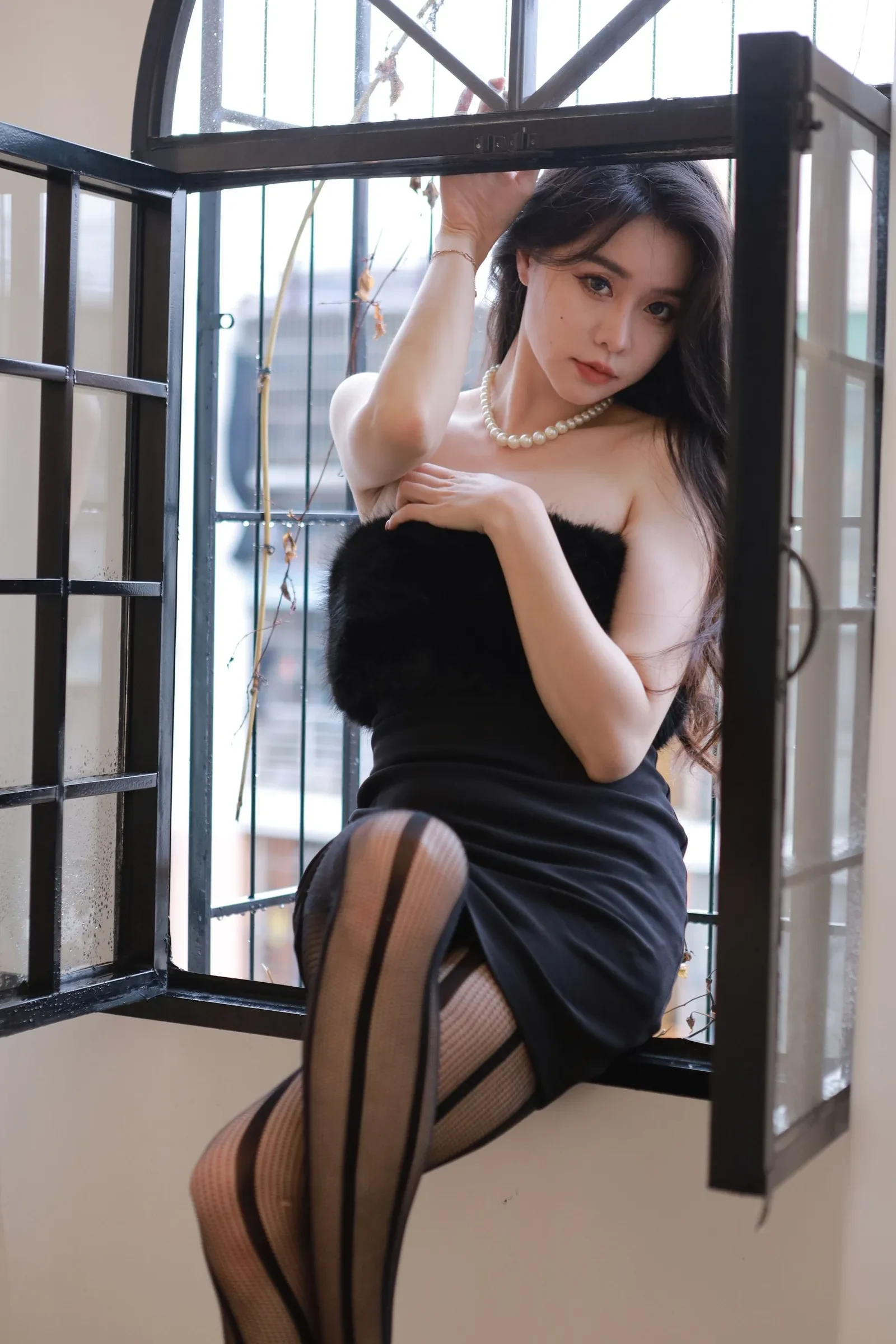 Sia不吃鱼 - 虾线黑丝 [51P] 插图1
