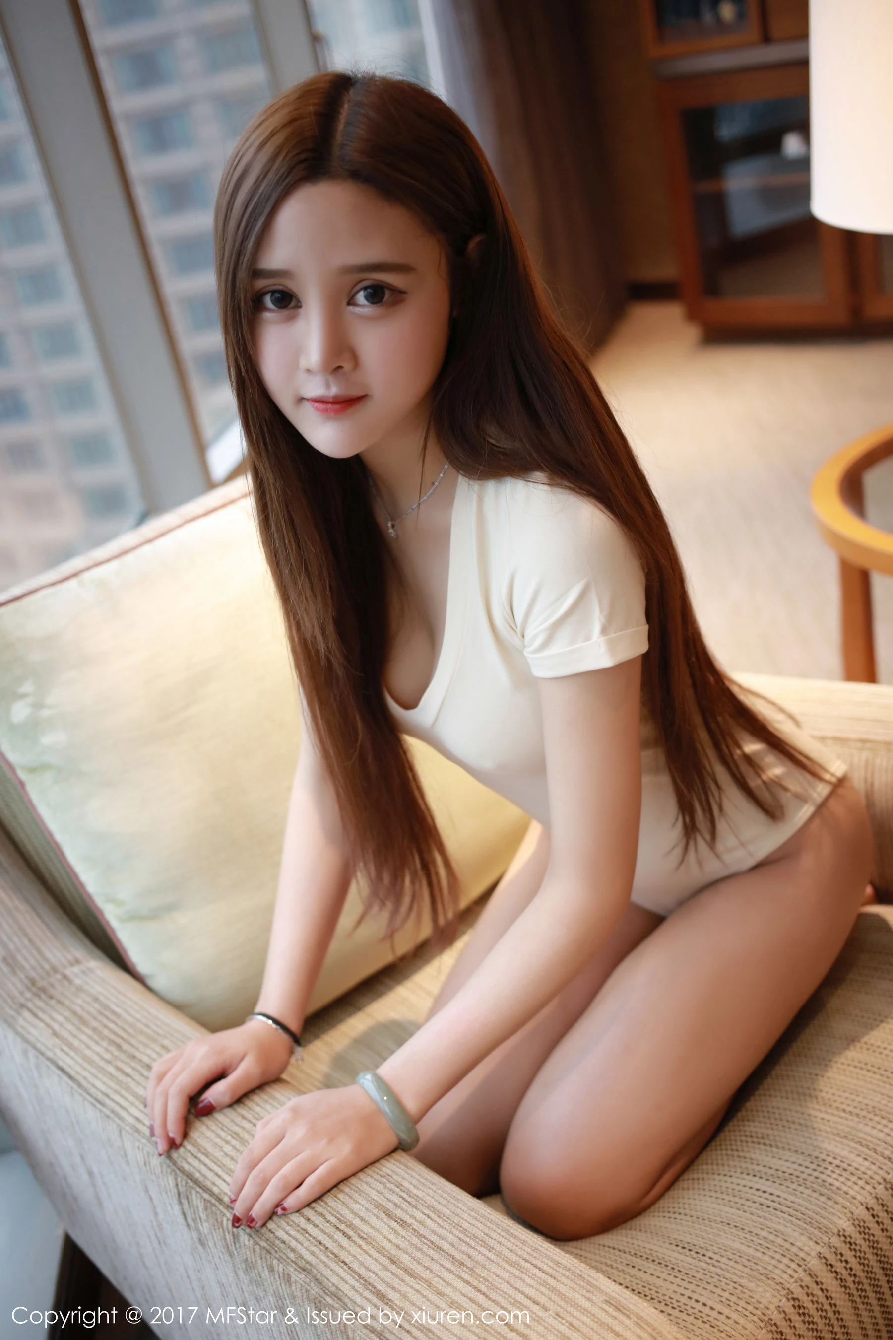 姗姗《性感连体装+白衬衫》 模范学院 Vol.108 插图1