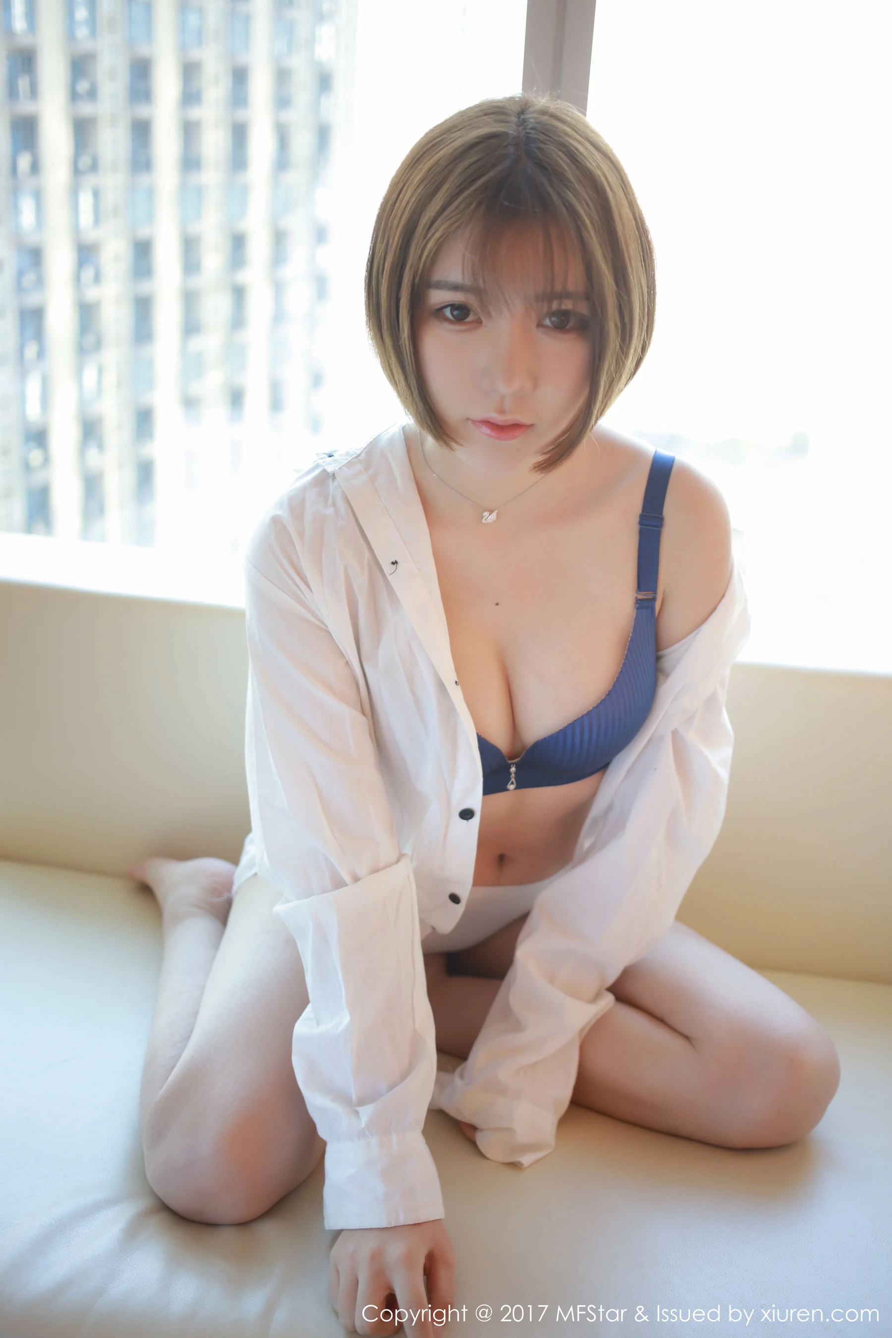 冷不丁《性感衬衫与蕾丝诱惑》 模范学院 Vol.089 插图1