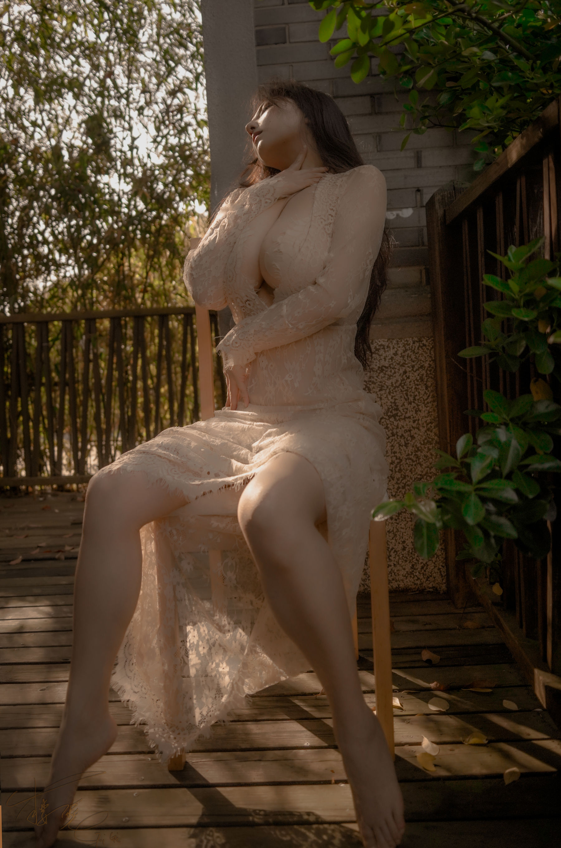 网络红人樱晚gigi – 听日落时 [21P]