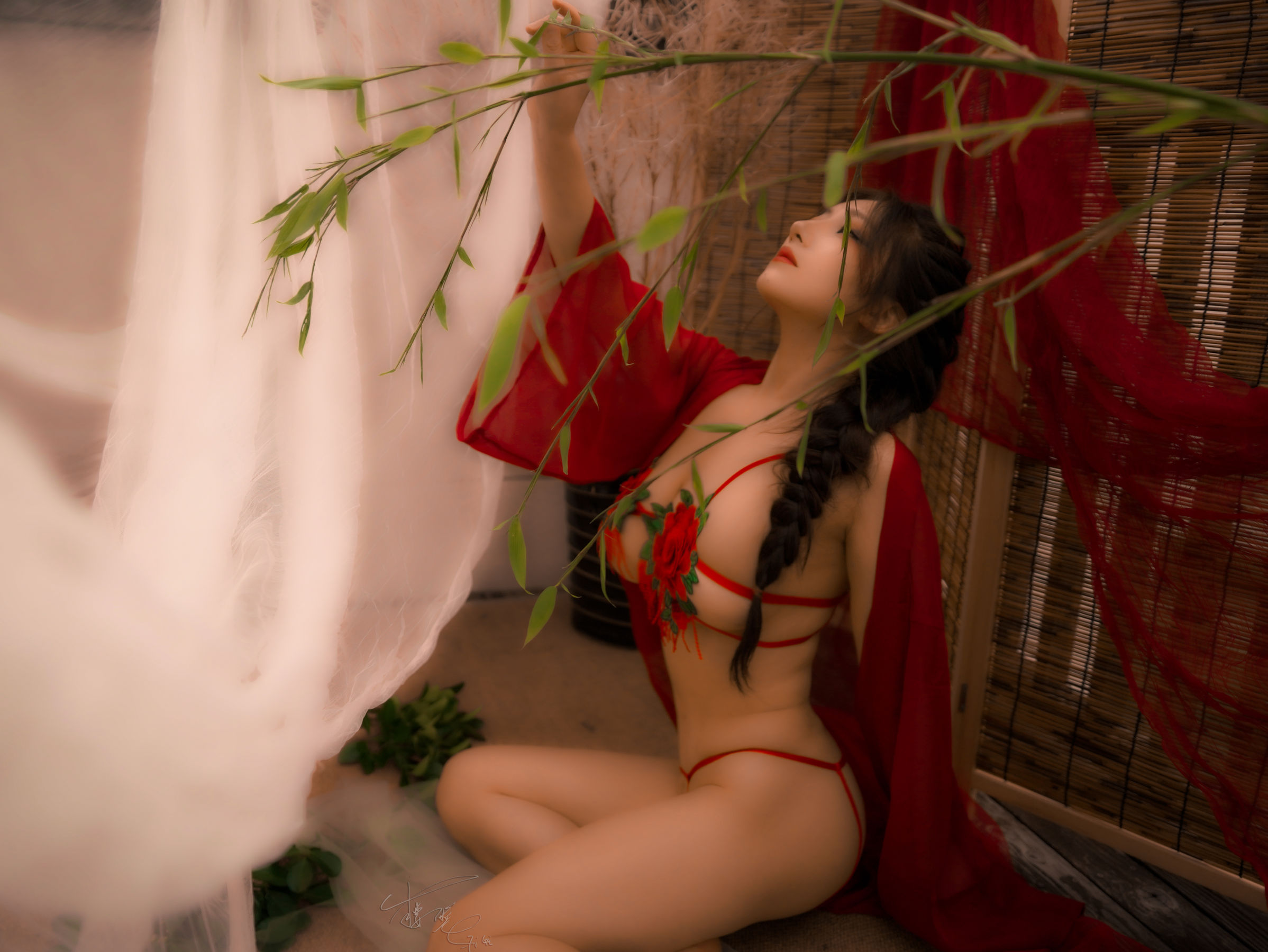 网络红人樱晚gigi – 胭花 [21P]