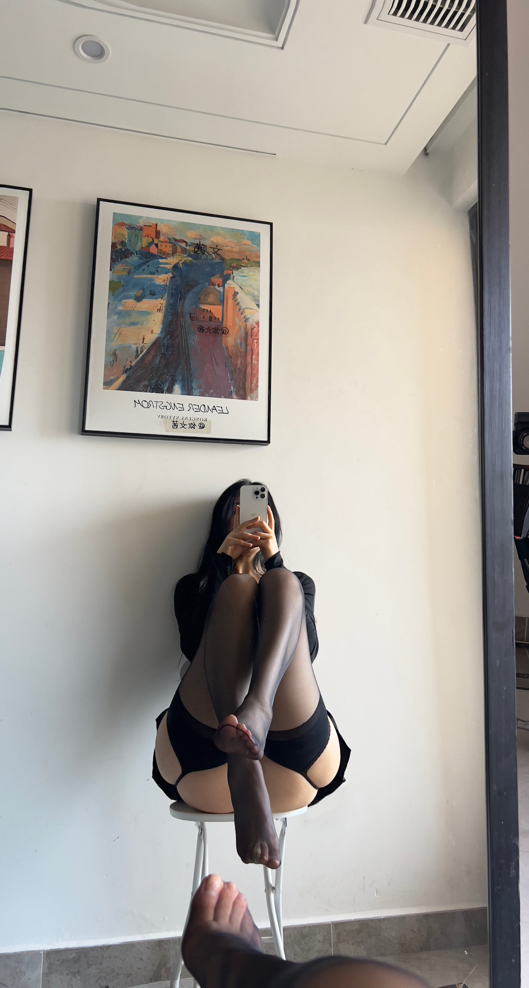 Cool文茜 – 吊带黑色 [19P]