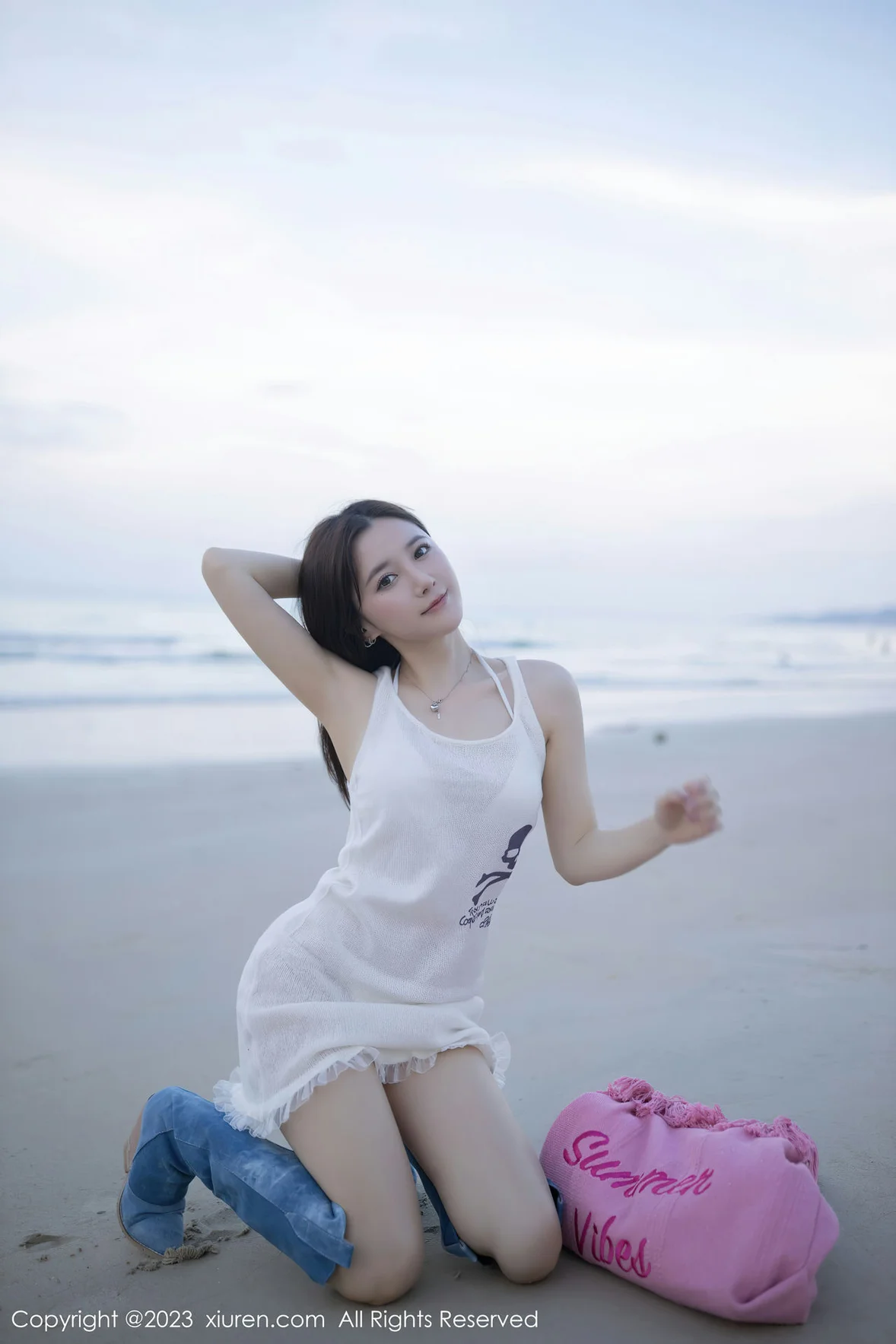 XiuRen 秀人 No.6852 鱼子酱Fish 白色比基尼巴厘岛旅拍1 [81P]