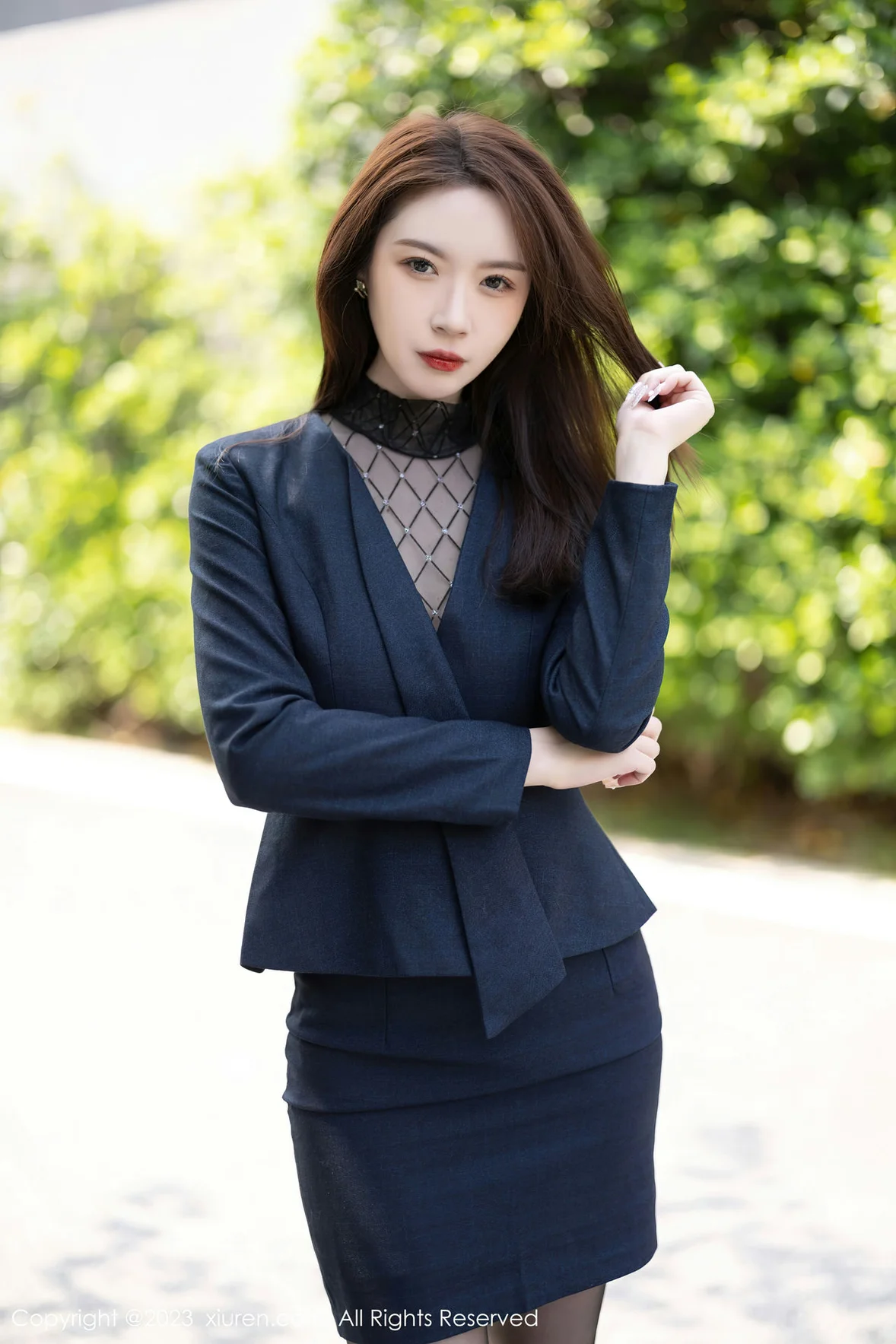 XiuRen 秀人 No.6914 梦心玥 薄纱高开叉性感写真 [90P]