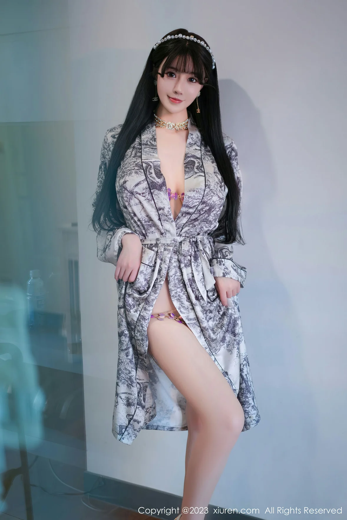 XiuRen 秀人 No.6932 朱可儿Flora 灰色睡袍性感写真 [71P]