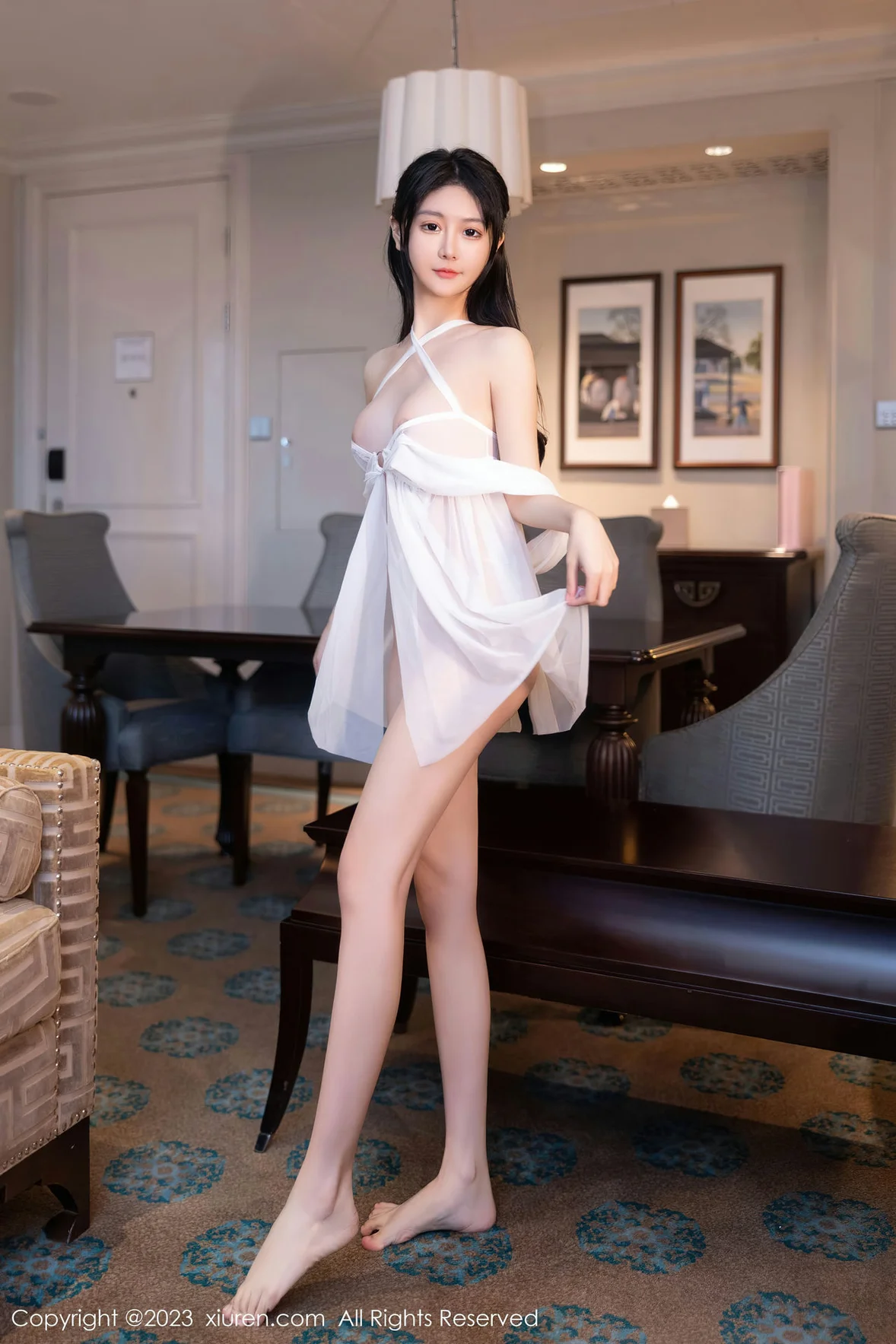 XiuRen 秀人 No.7224 幼幼 白色情趣睡裙性感写真 [89P]