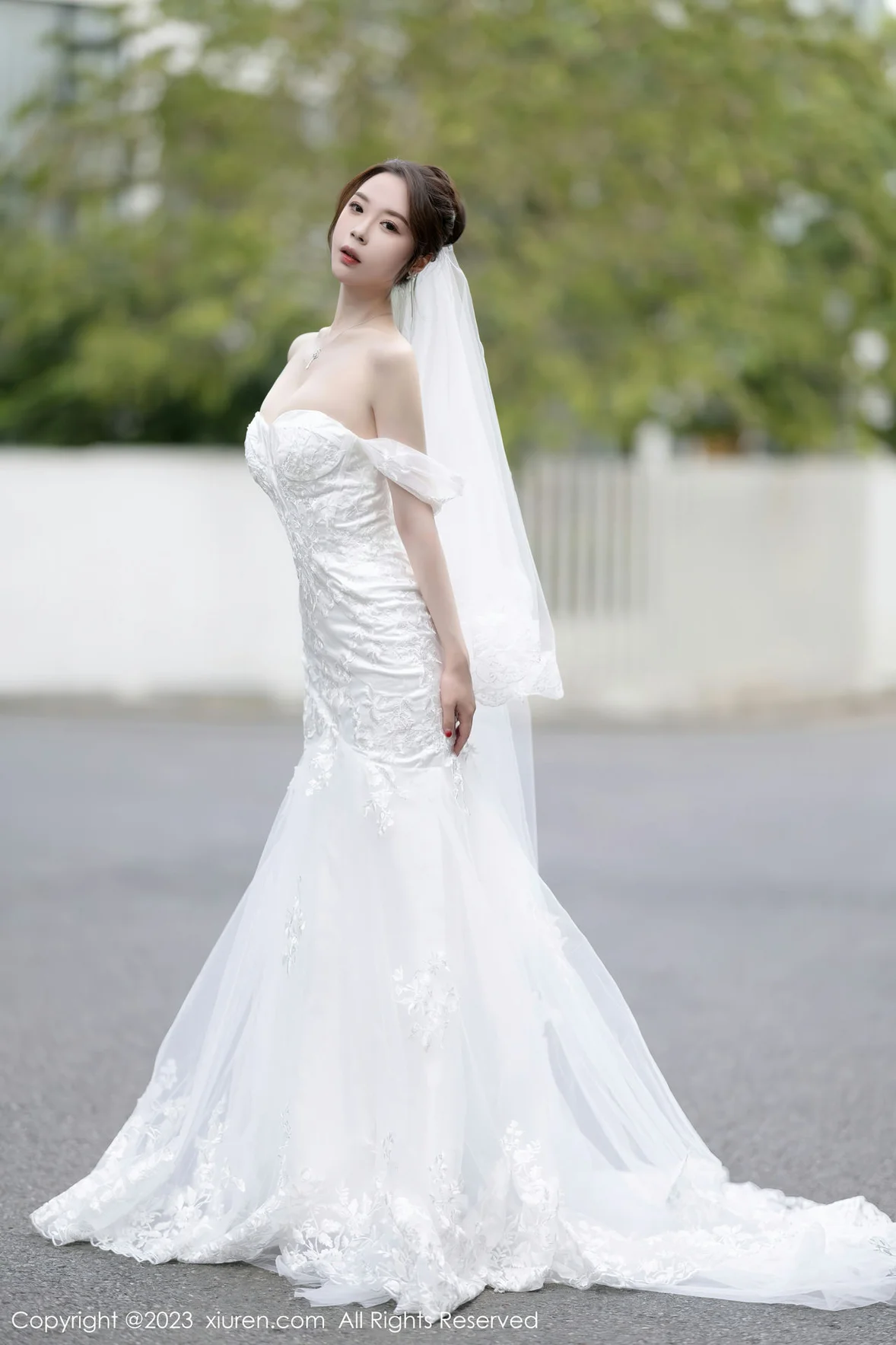 XiuRen 秀人 No.7310 梦心玥 白色婚纱服饰安吉旅拍 [84P]