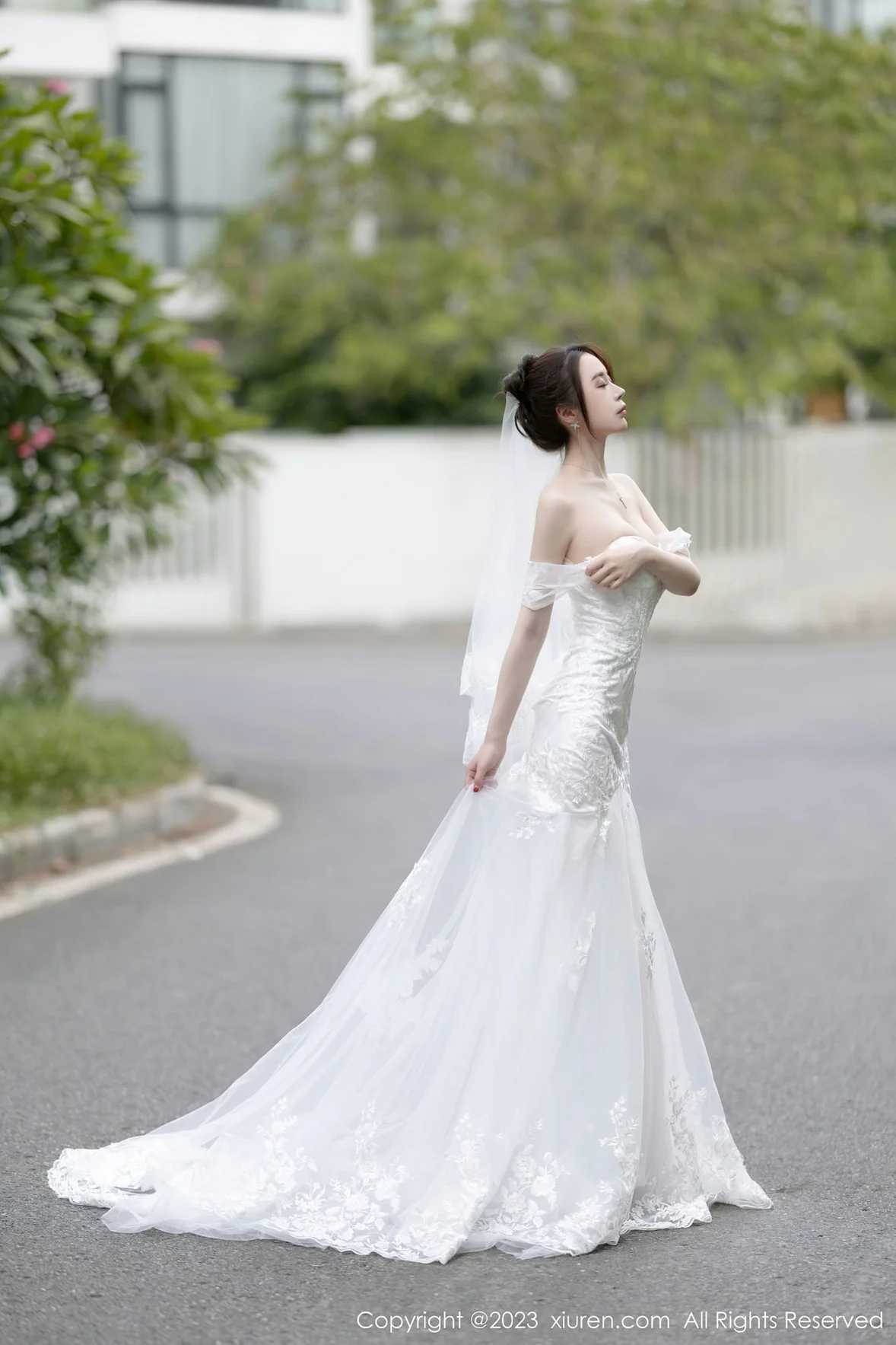 XiuRen 秀人 No.7310 梦心玥 白色婚纱服饰安吉旅拍 [84P]