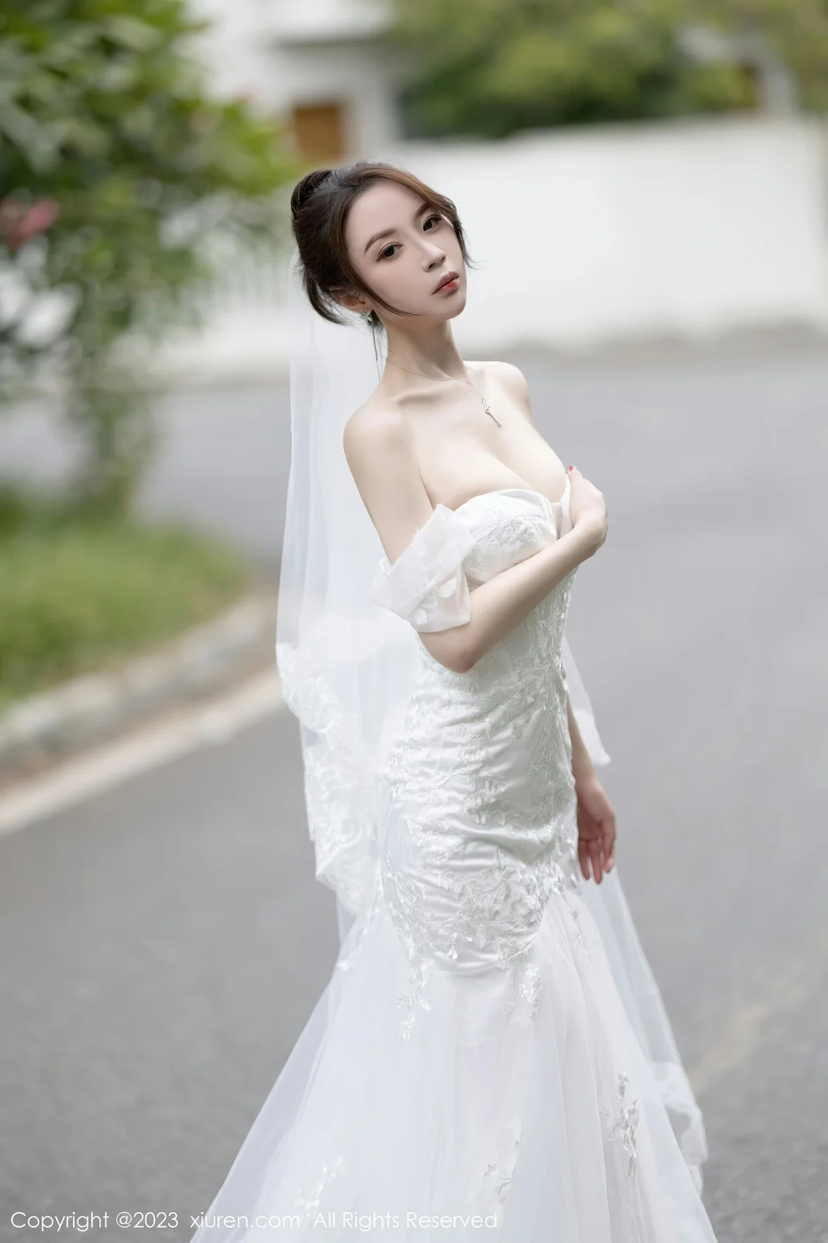 XiuRen 秀人 No.7310 梦心玥 白色婚纱服饰安吉旅拍 [84P]