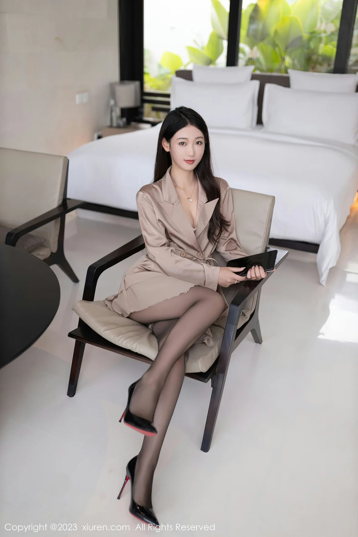 XiuRen 秀人 No.7333 唐安琪 淡紫色内衣巴厘岛旅 [81P]