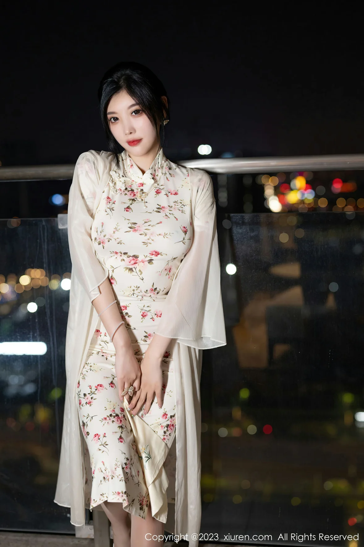 秀人网 No.7363 杨晨晨Yome 碎花旗袍浙江安吉旅拍 [87P]