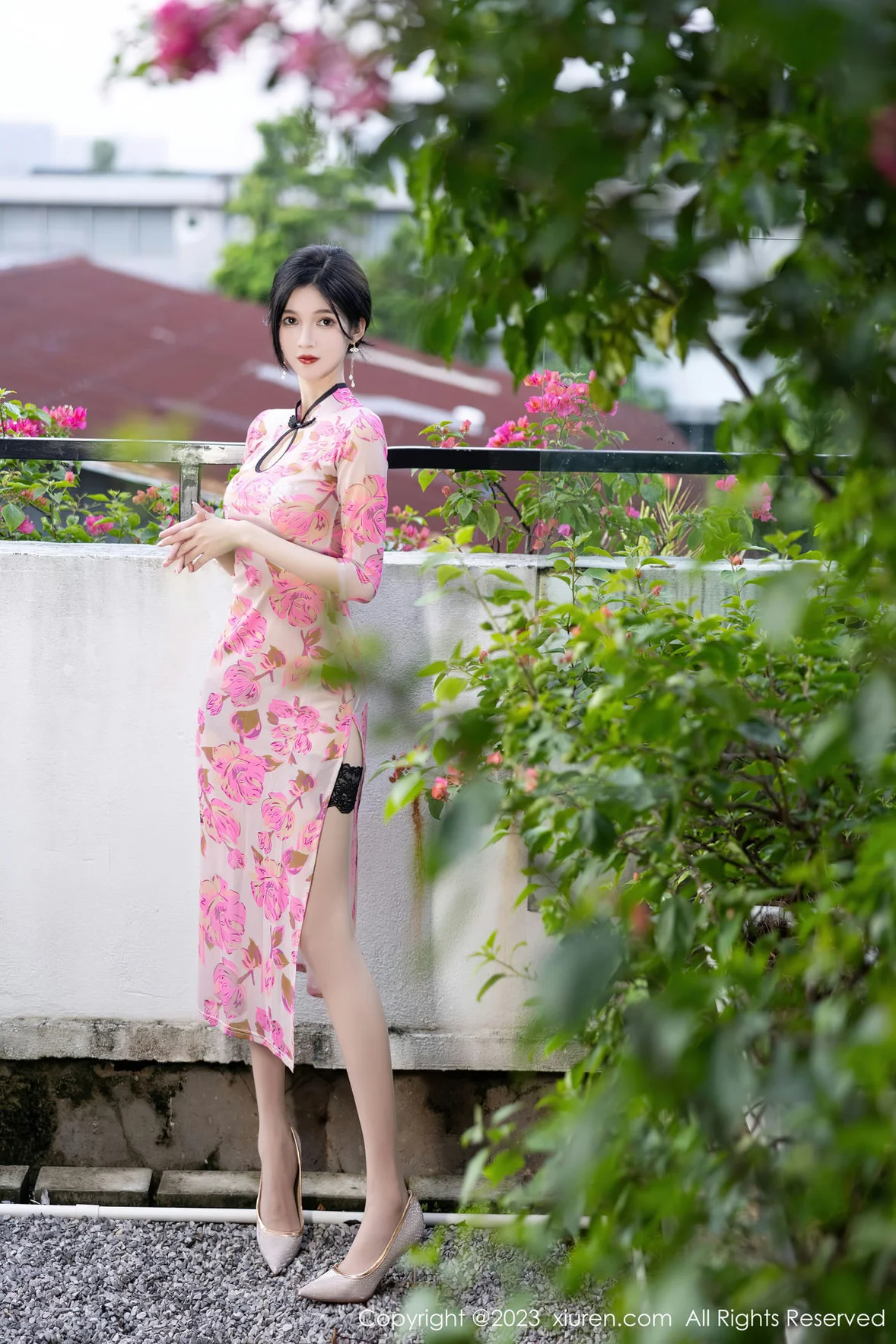 秀人网 No.7388 程程程- 粉色旗袍安吉旅拍 [83P]