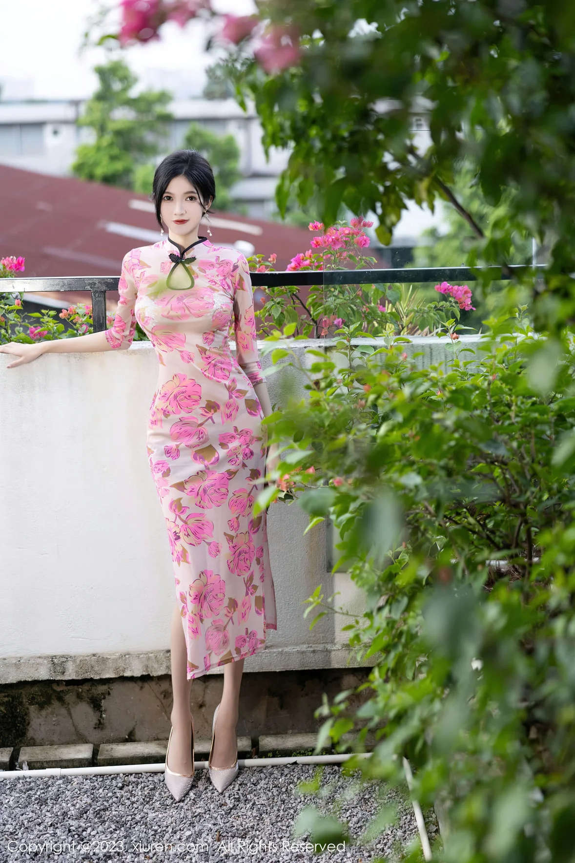 秀人网 No.7388 程程程- 粉色旗袍安吉旅拍 [83P]