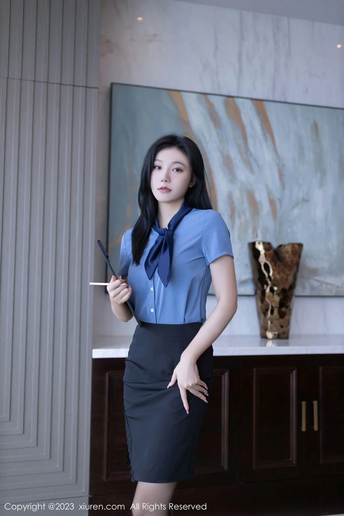 秀人网 No.7409 安然anran OL职员性感写真 [80P]