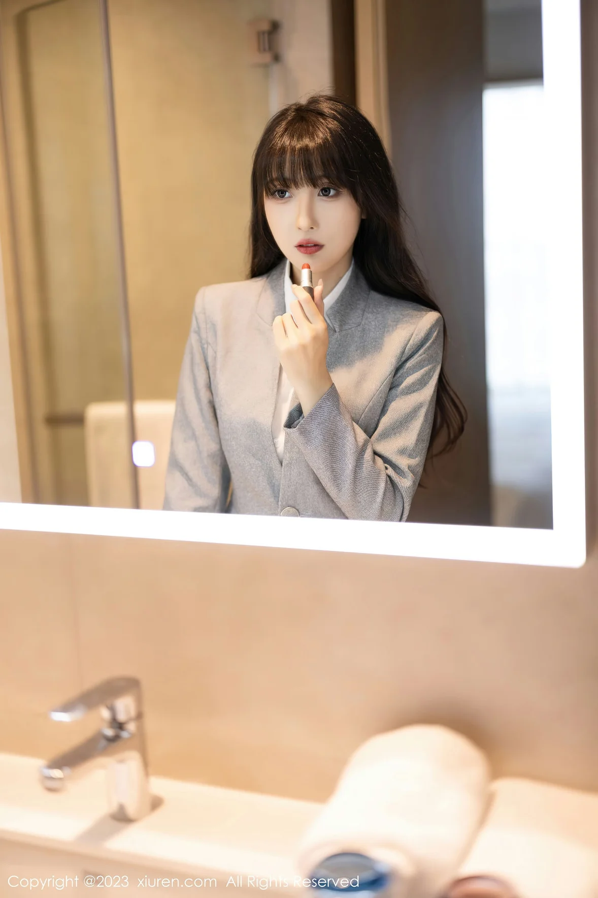 秀人网 No.7422 林星阑 OL职场安吉旅拍 [86P]