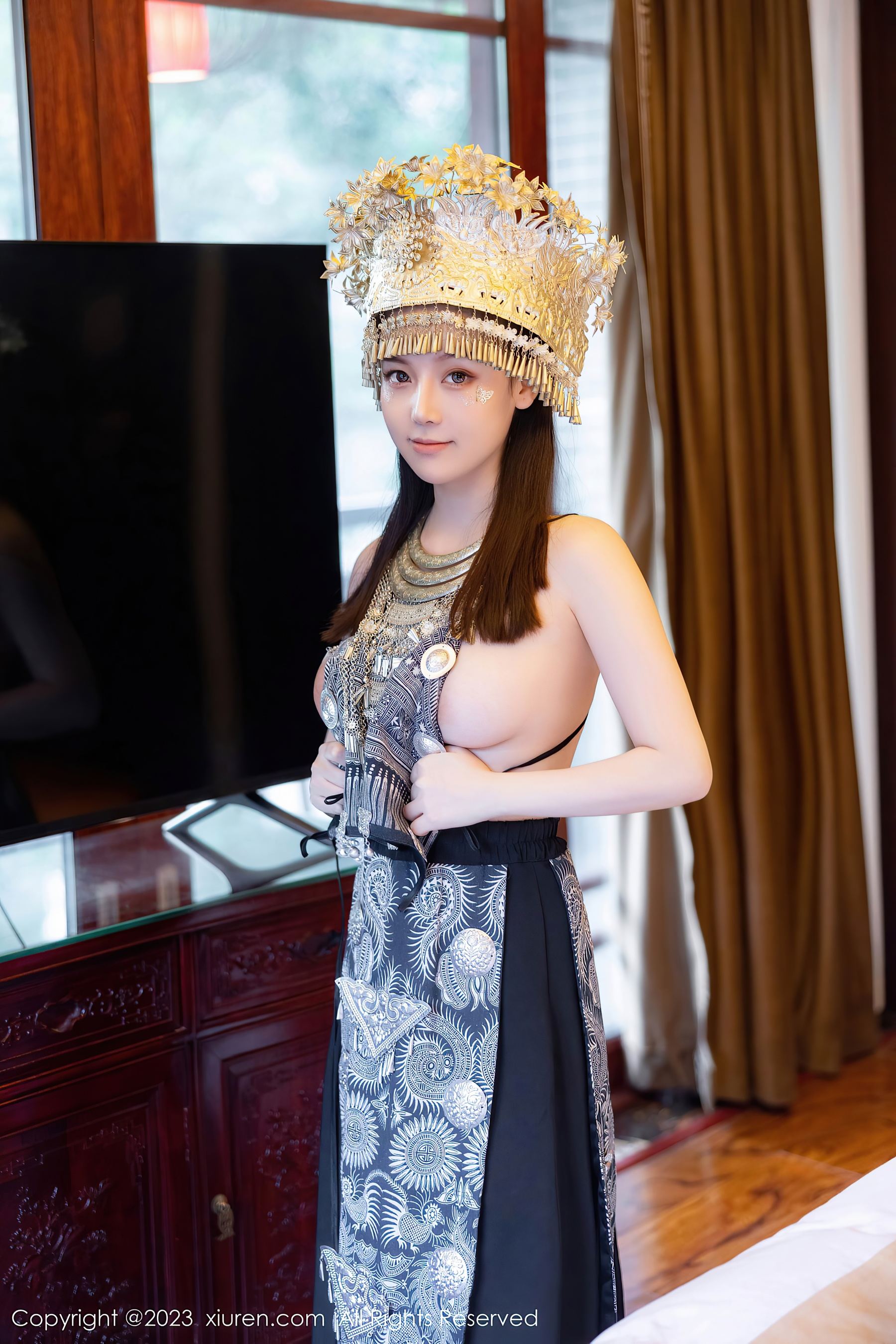 XiuRen 秀人 No.7448 豆瓣酱 苗族服饰