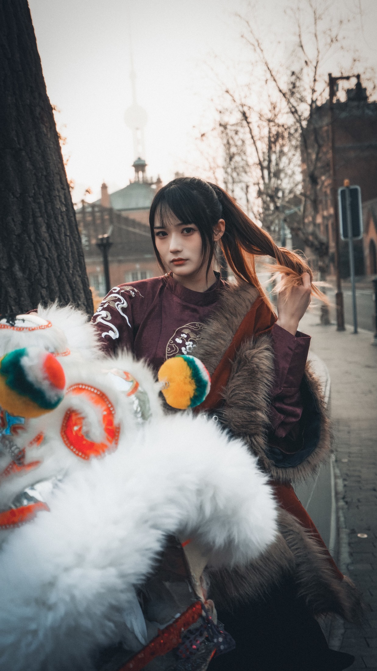 兔子Zzz不吃胡萝卜 – 《舞狮少女》[46P]