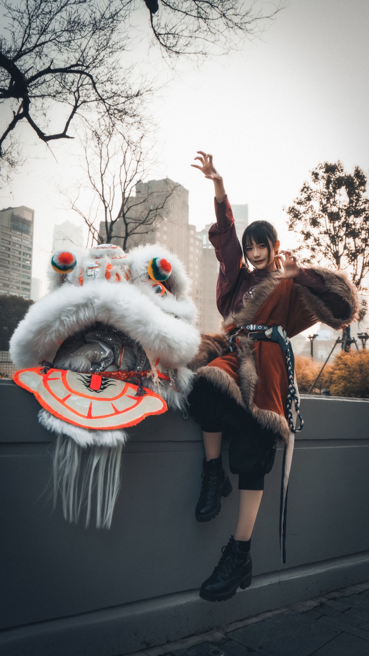 兔子Zzz不吃胡萝卜 – 《舞狮少女》[46P]